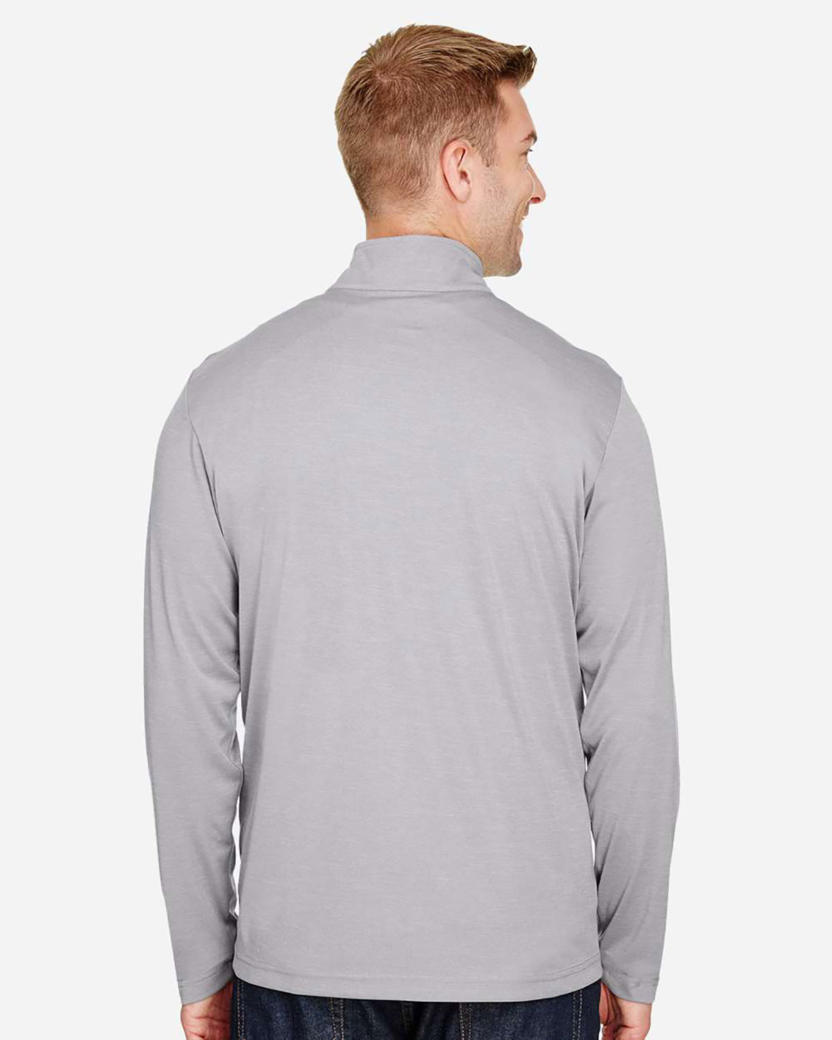 Team 365 TT31H Men's Zone Sonic Heather Performance Quarter-Zip Pullover view 2