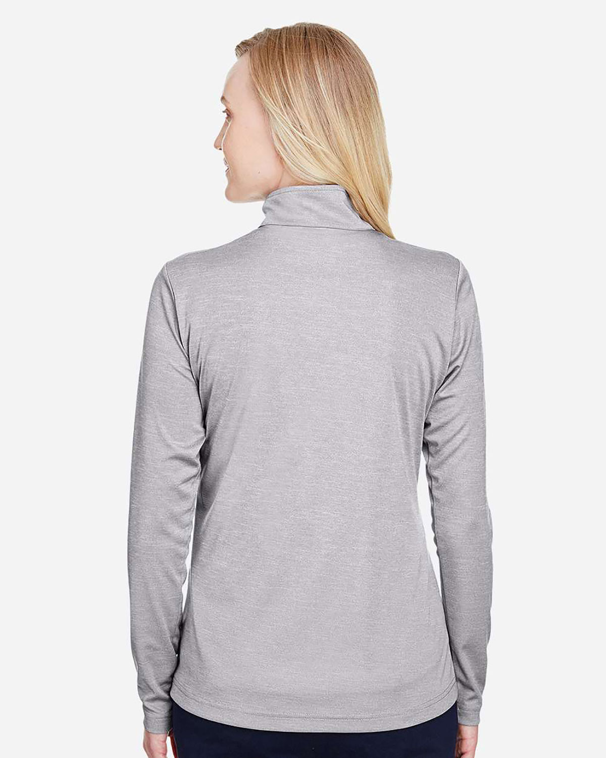Team 365 TT31HW Women's Zone Sonic Heather Performance Quarter-Zip Pullover view 2