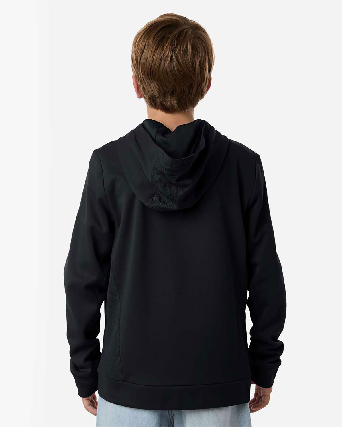 Team 365 TT400Y Youth Squad Hooded Tech Fleece Pullover view 2