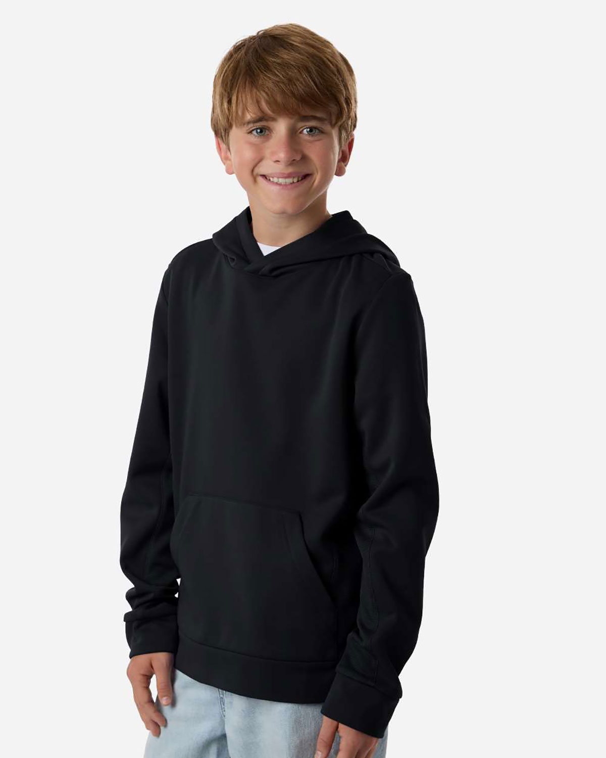 Team 365 TT400Y Youth Squad Hooded Tech Fleece Pullover view 3