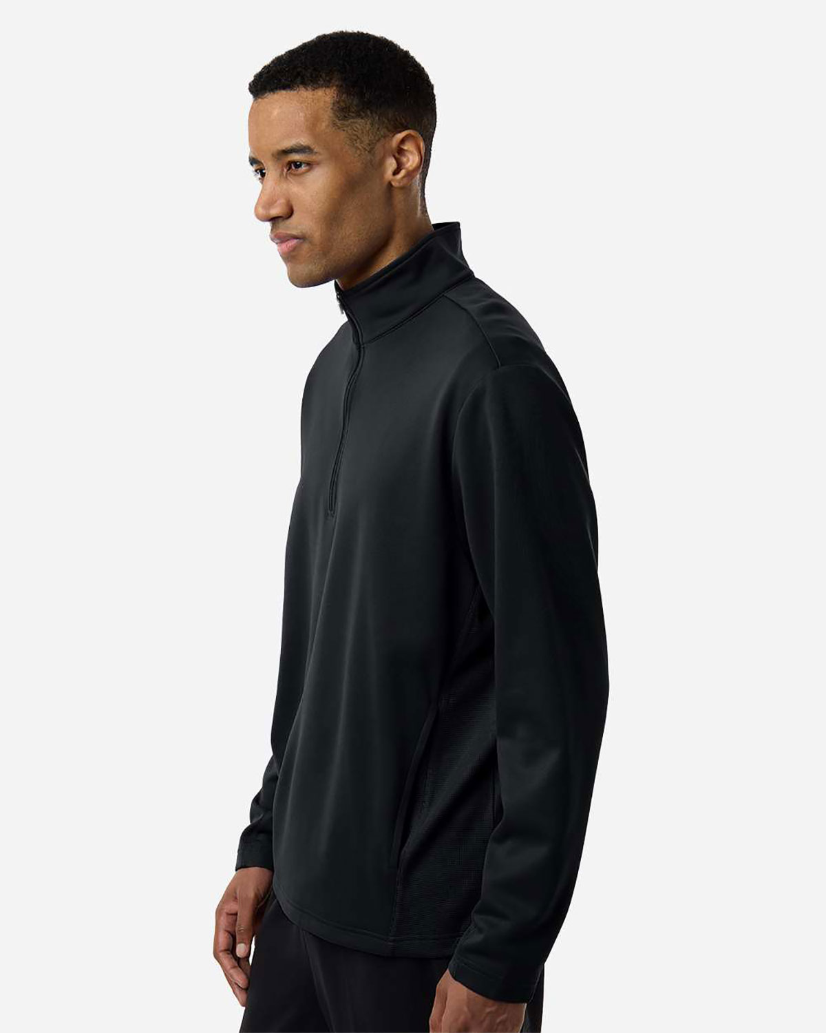 Team 365 TT401 Unisex Squad Cadet Quarter-Zip Tech Fleece Pullover view 3
