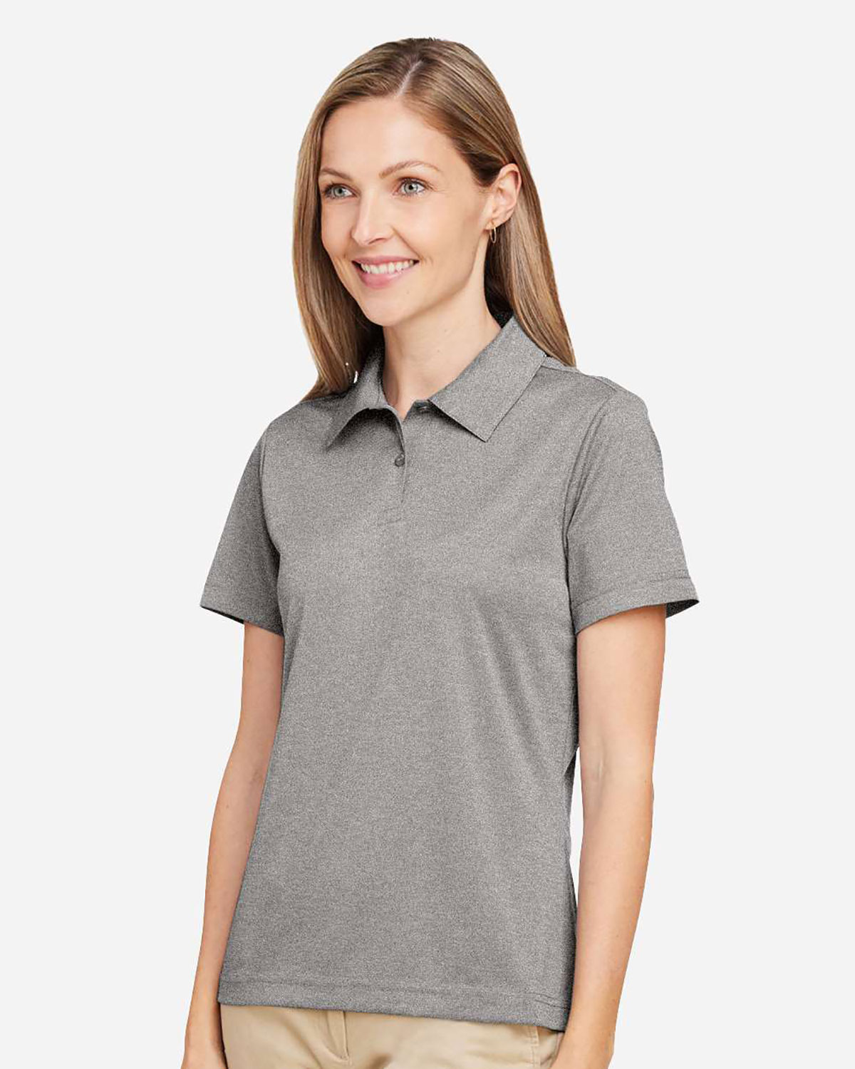 Team 365 TT51HW Women's Zone Sonic Heather Performance Polo view 3