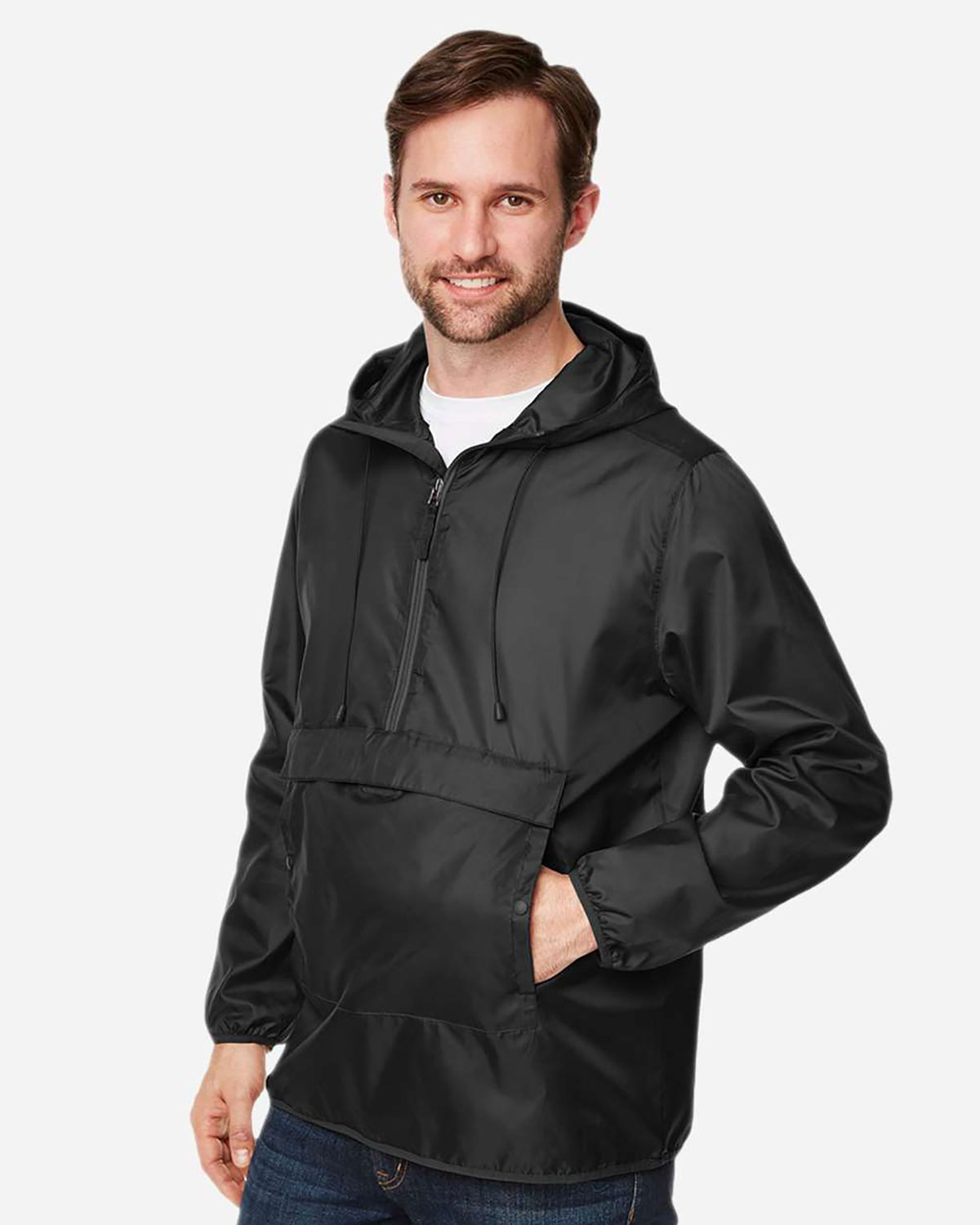 Team 365 TT77 Unisex Zone Protect Packable Anorak Jacket view 3