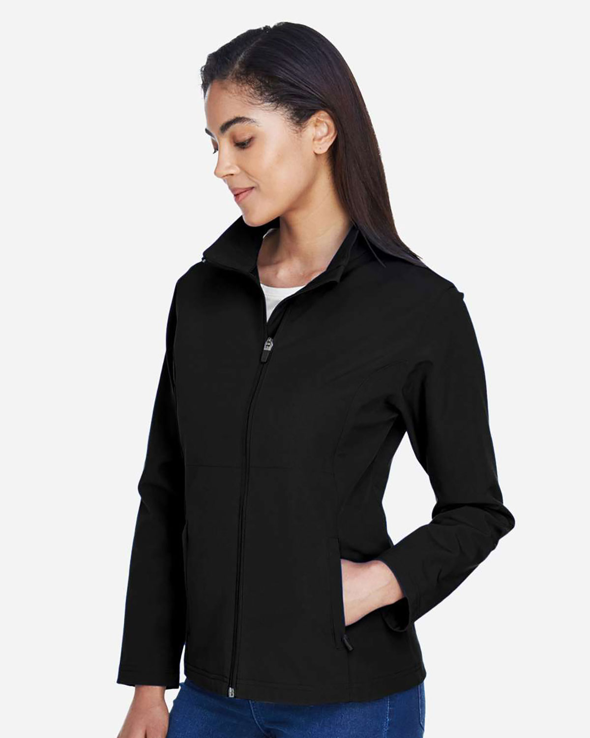 Team 365 TT80W Women's Leader Soft Shell Jacket view 3