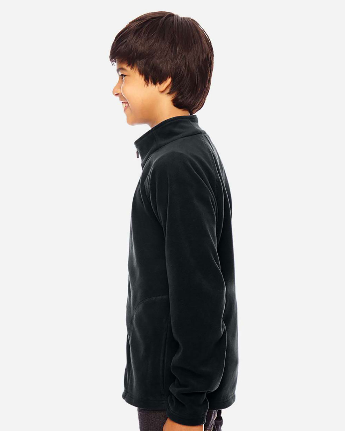 Team 365 TT90Y Youth Campus Microfleece Jacket view 3