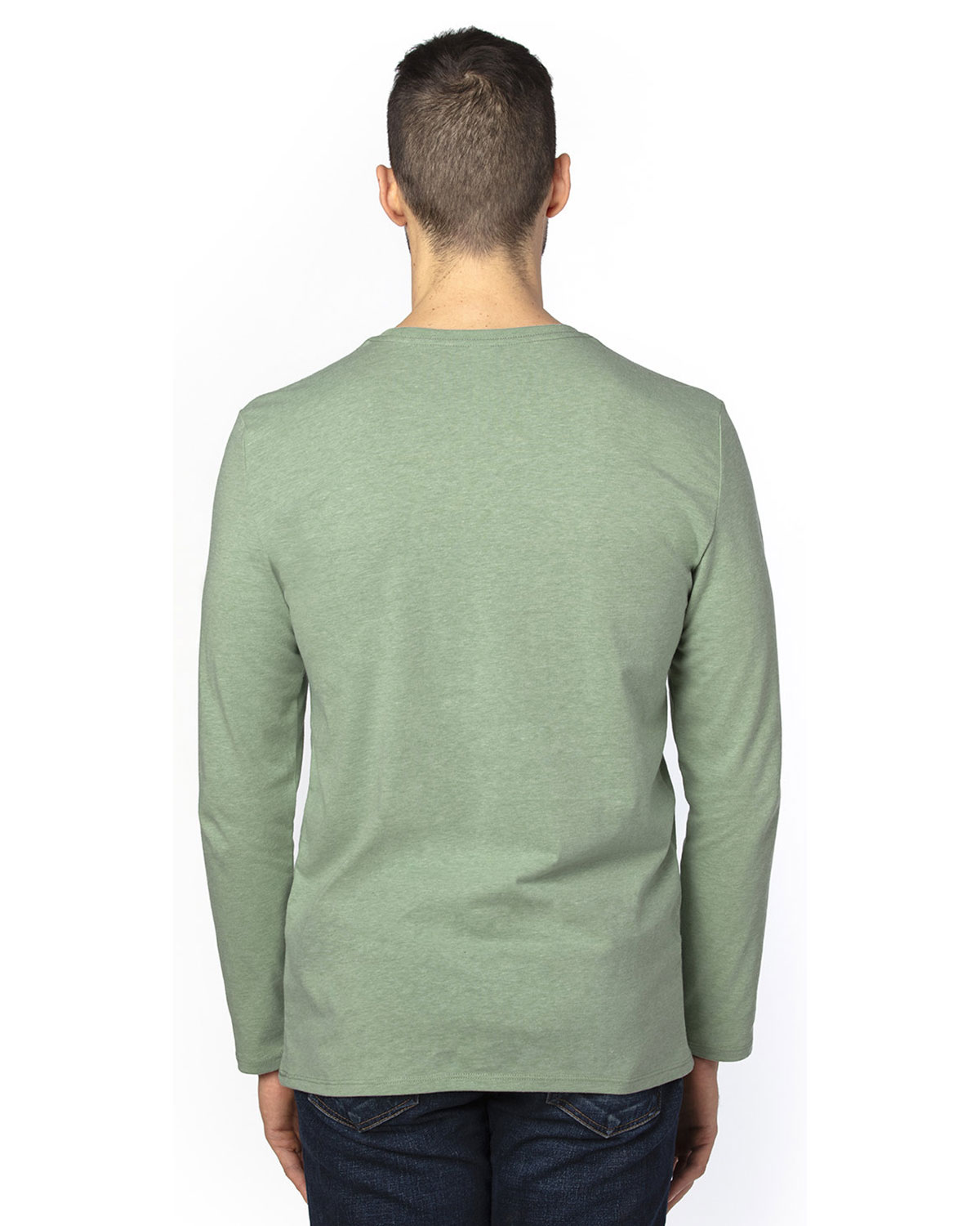 Threadfast Apparel 100LS Unisex Ultimate CVC Long Sleeve T-Shirt view 2