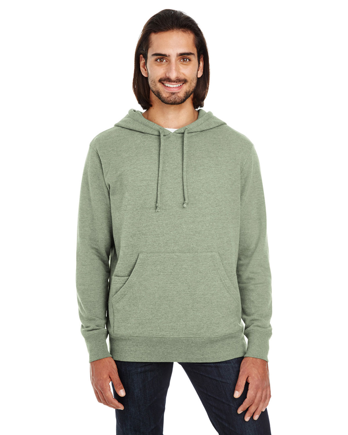 Threadfast Apparel 321H Unisex Tri-Blend French Terry Hooded Sweatshirt