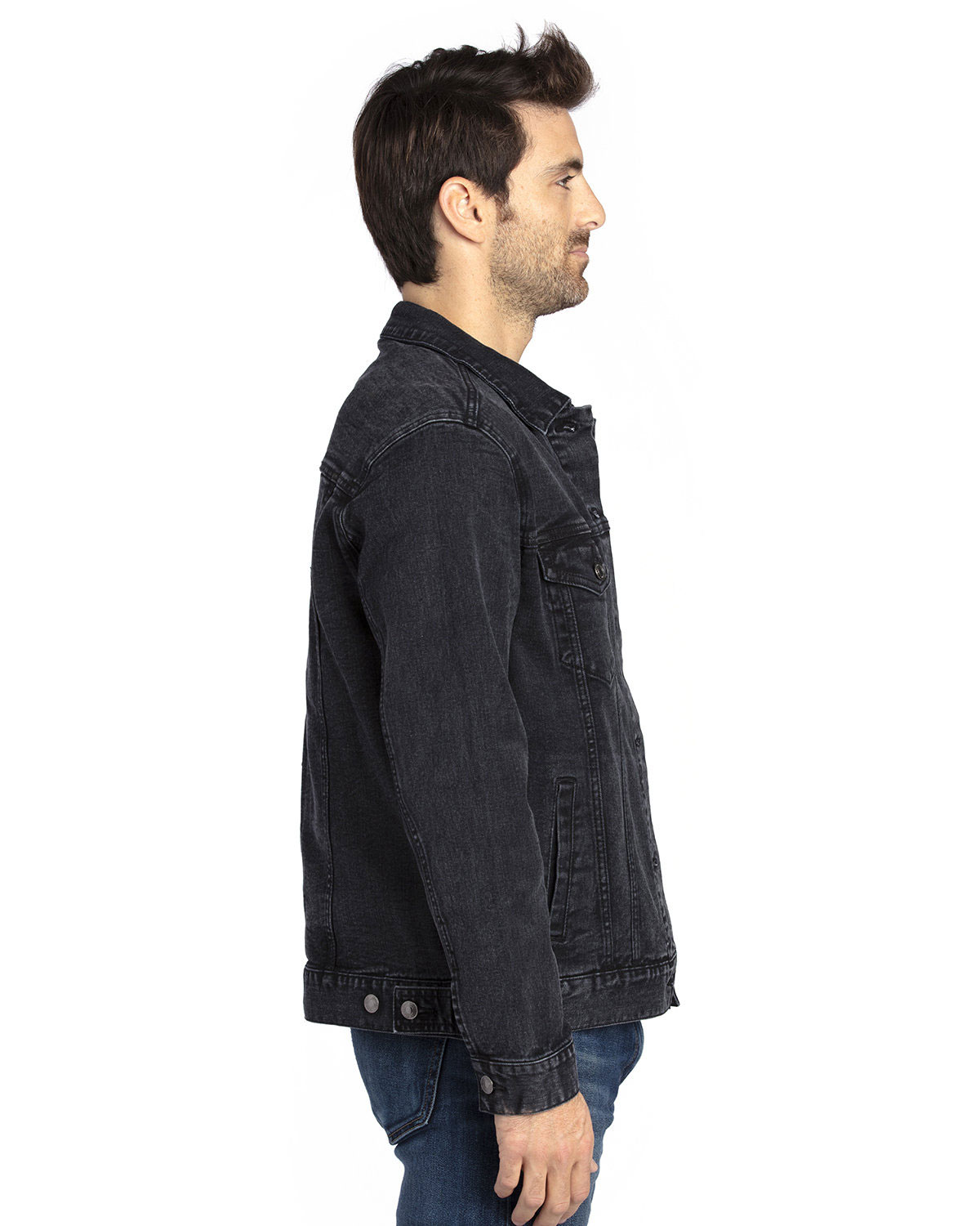 Threadfast Apparel 370J Unisex Denim Jacket view 3