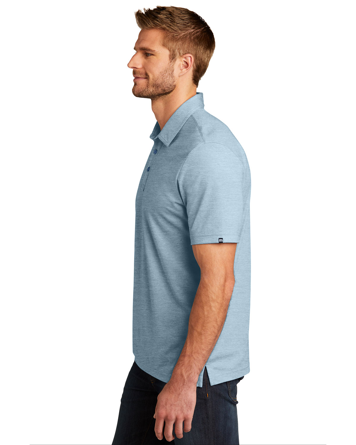 TravisMathew TM1MU412 Oceanside Heather Polo view 3