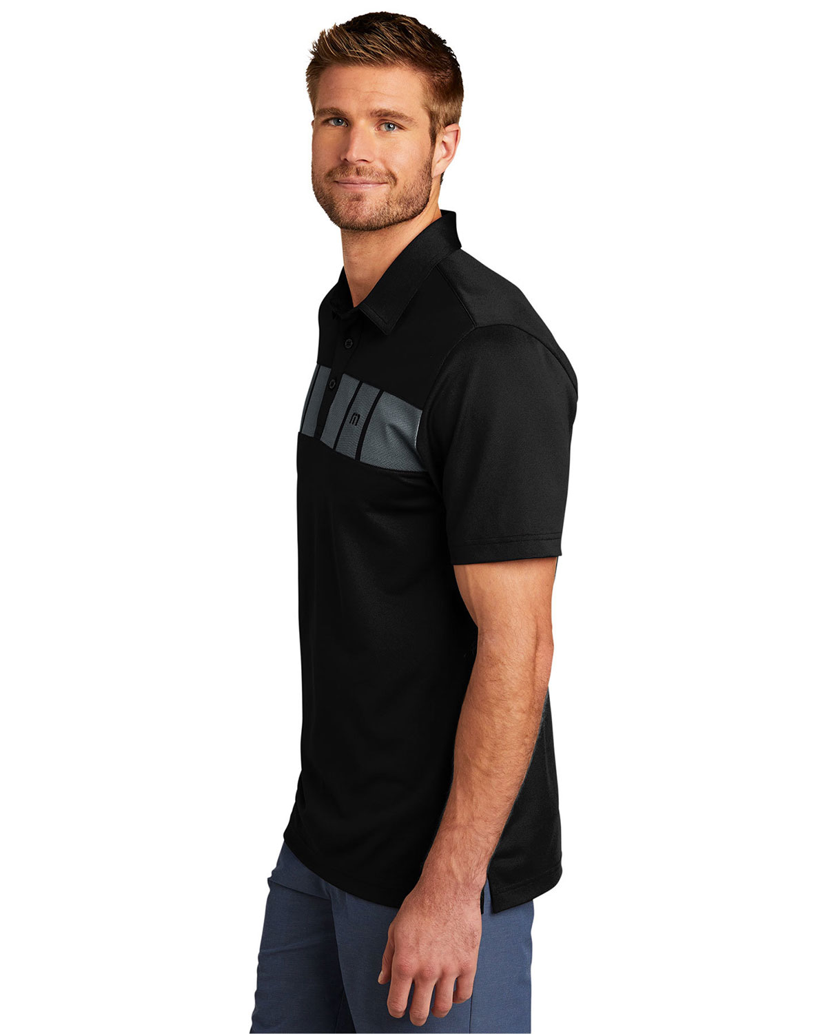 TravisMathew TM1MU416 Cabana Chest Stripe Polo view 3