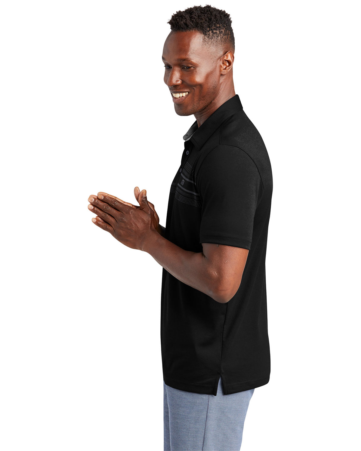 TravisMathew TM1MW450 Monterey Chest Stripe Polo view 3