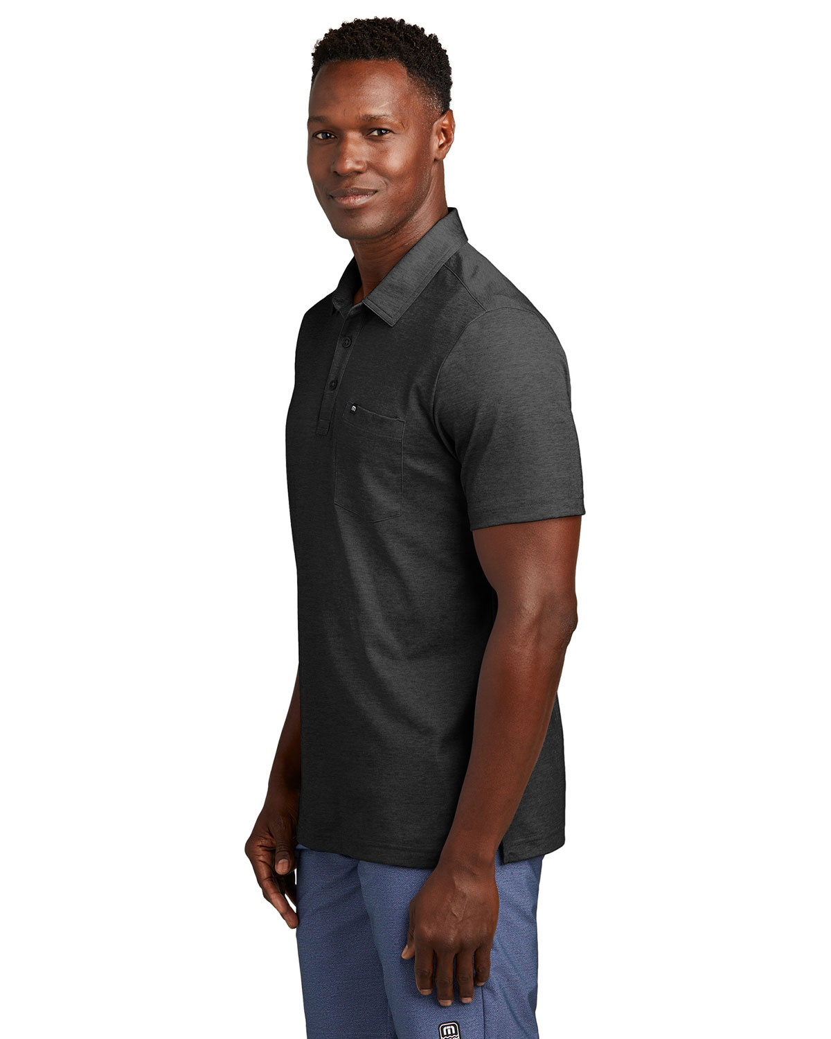 TravisMathew TM1MY404 Oceanside Heather Pocket Polo view 3