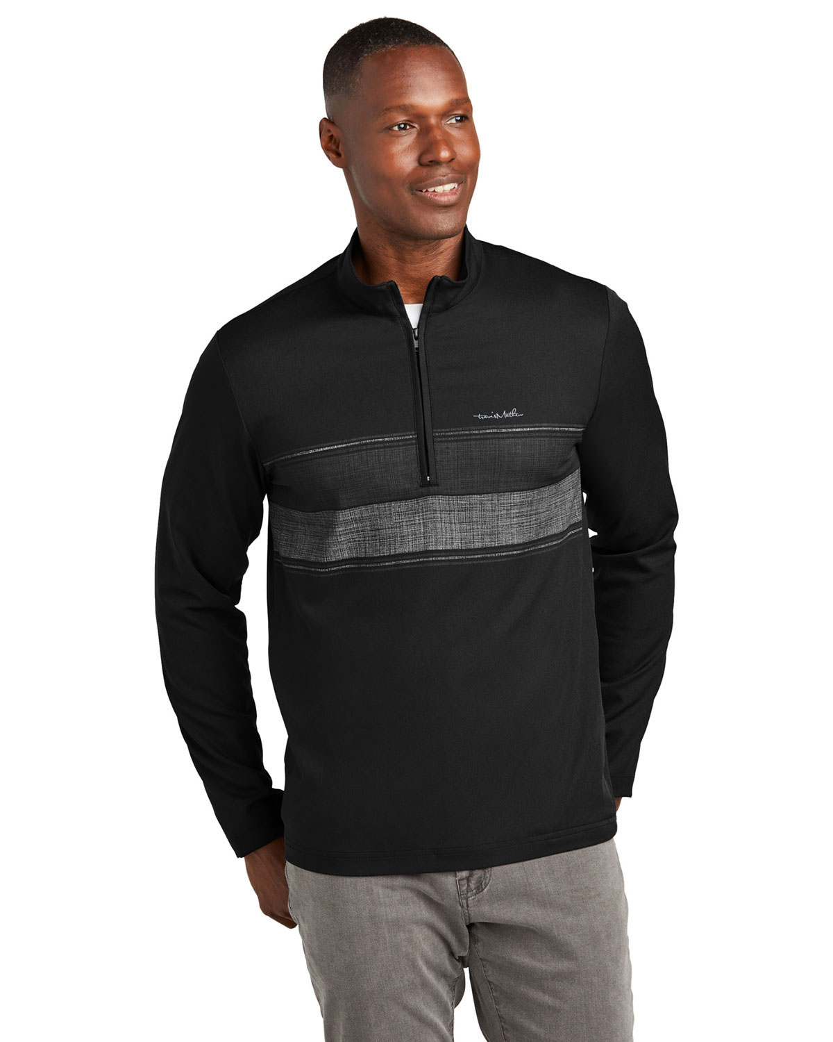 TravisMathew TM1MZ340 Balboa Chest Stripe 1/4-Zip