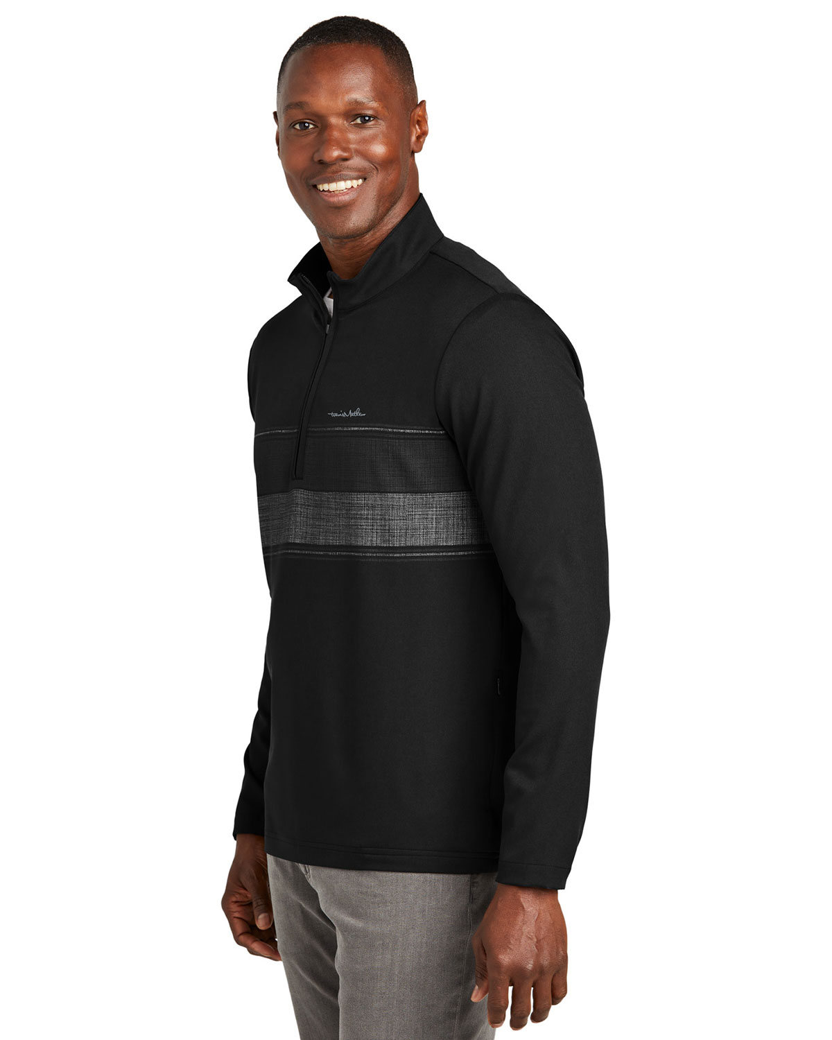 TravisMathew TM1MZ340 Balboa Chest Stripe 1/4-Zip view 3
