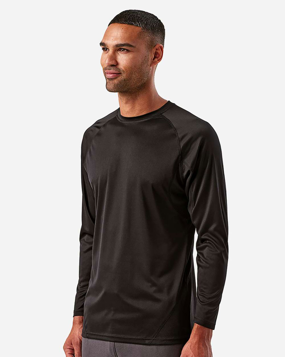 TriDri TD050 Unisex Panelled Long Sleeve Tech T-Shirt view 3