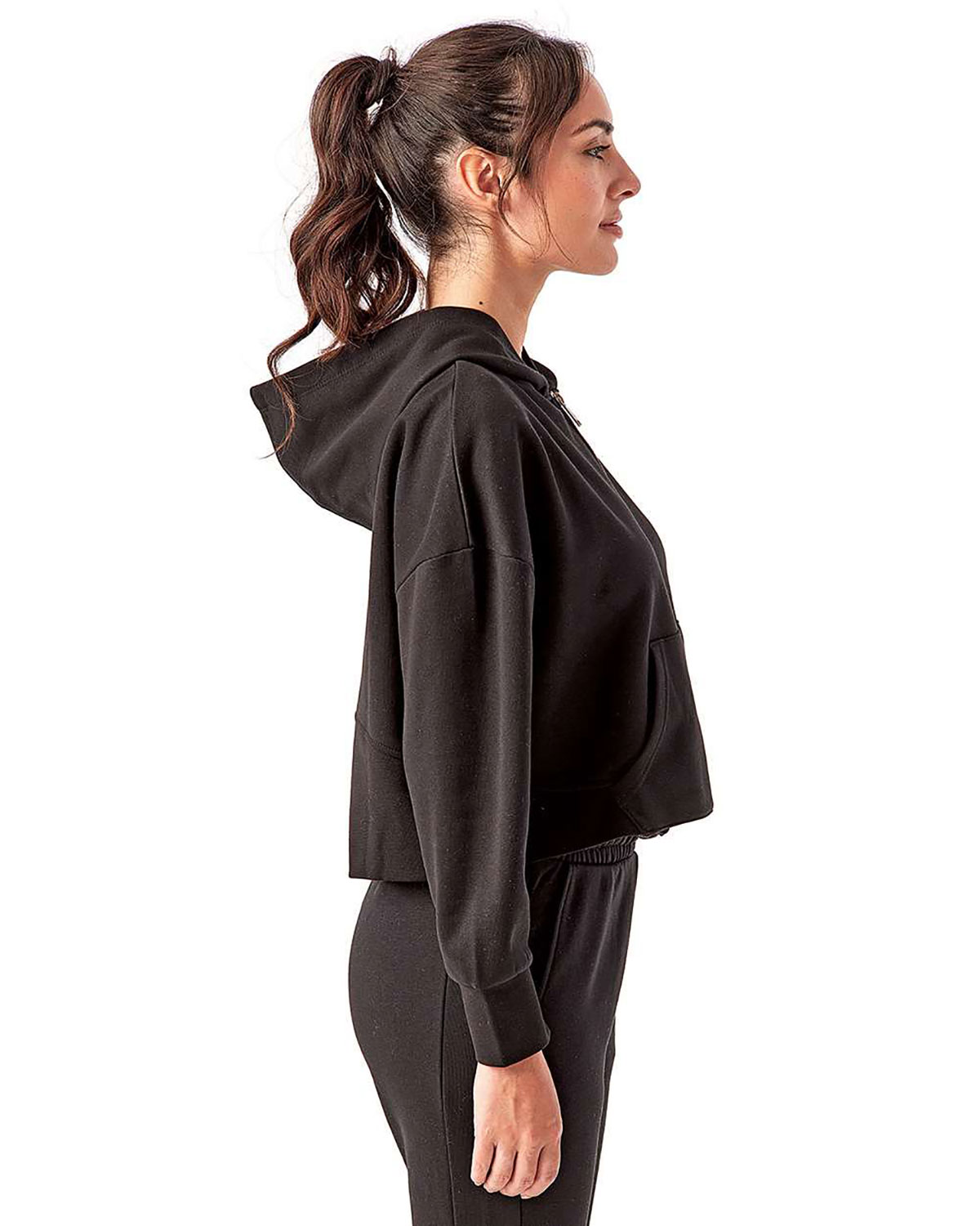 TriDri TD077 Women's Alice Half-Zip Hooded Sweatshirt view 3