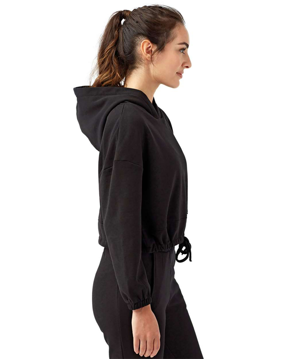 TriDri TD085 Women's Cropped Maria Hooded Sweatshirt view 3