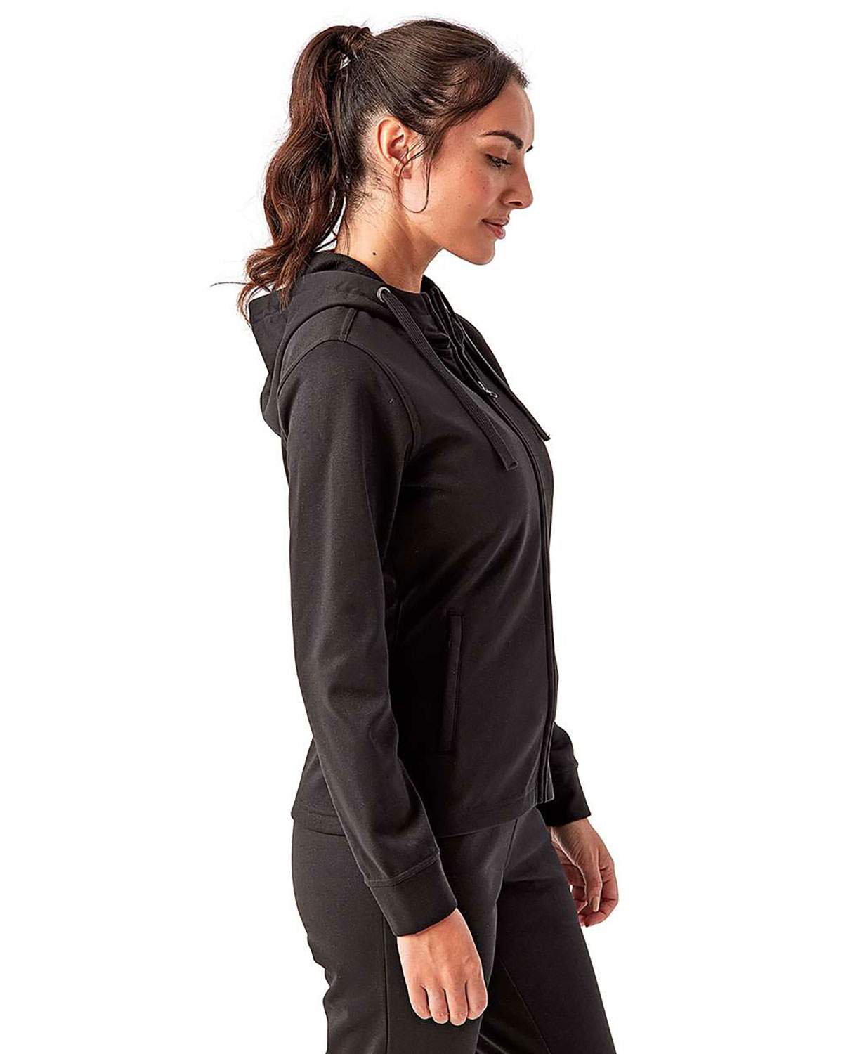 TriDri TD498 Women's Spun Dyed Full-Zip Hooded Sweatshirt view 3