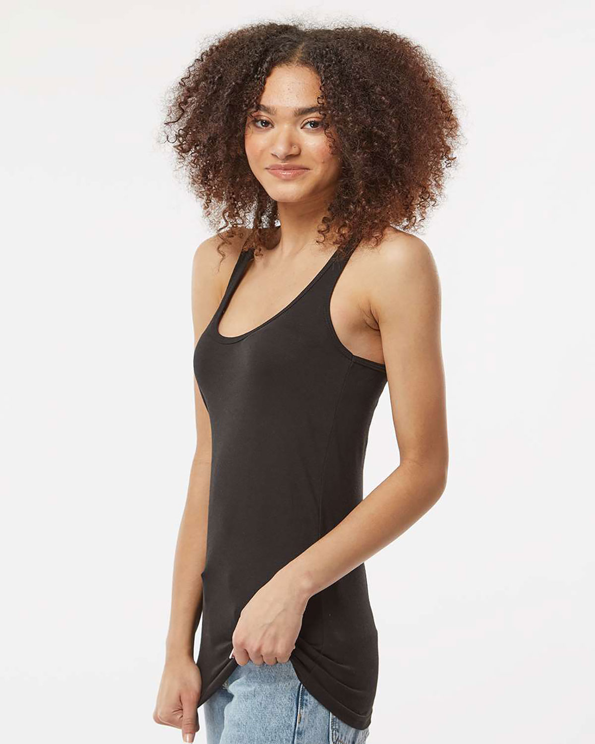 Tultex 190 Women's Poly-Rich Racerback Tank Top view 3