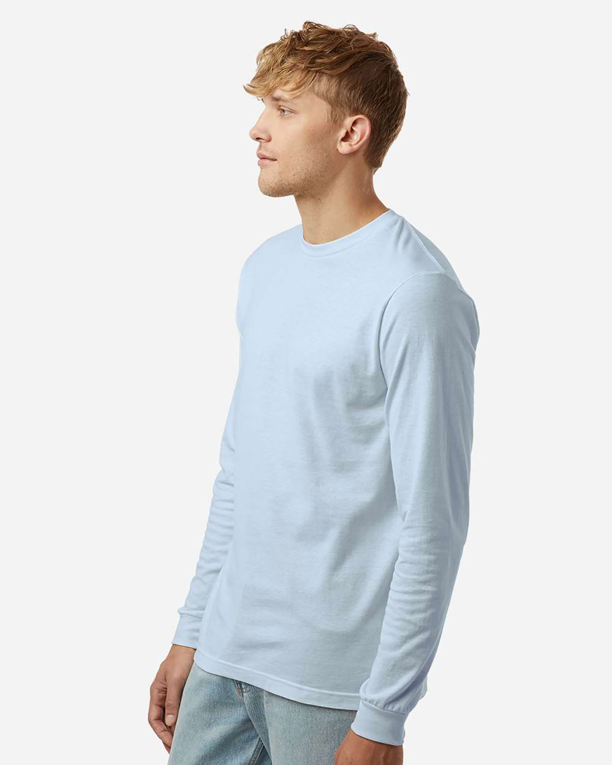 Tultex 202LS Unisex Fine Jersey Long Sleeve T-Shirt view 3