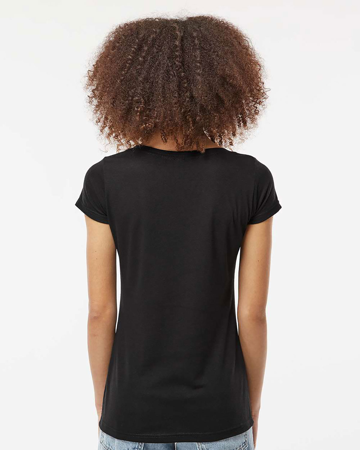 Tultex 243 Women's Poly-Rich Scoop Neck T-Shirt view 2
