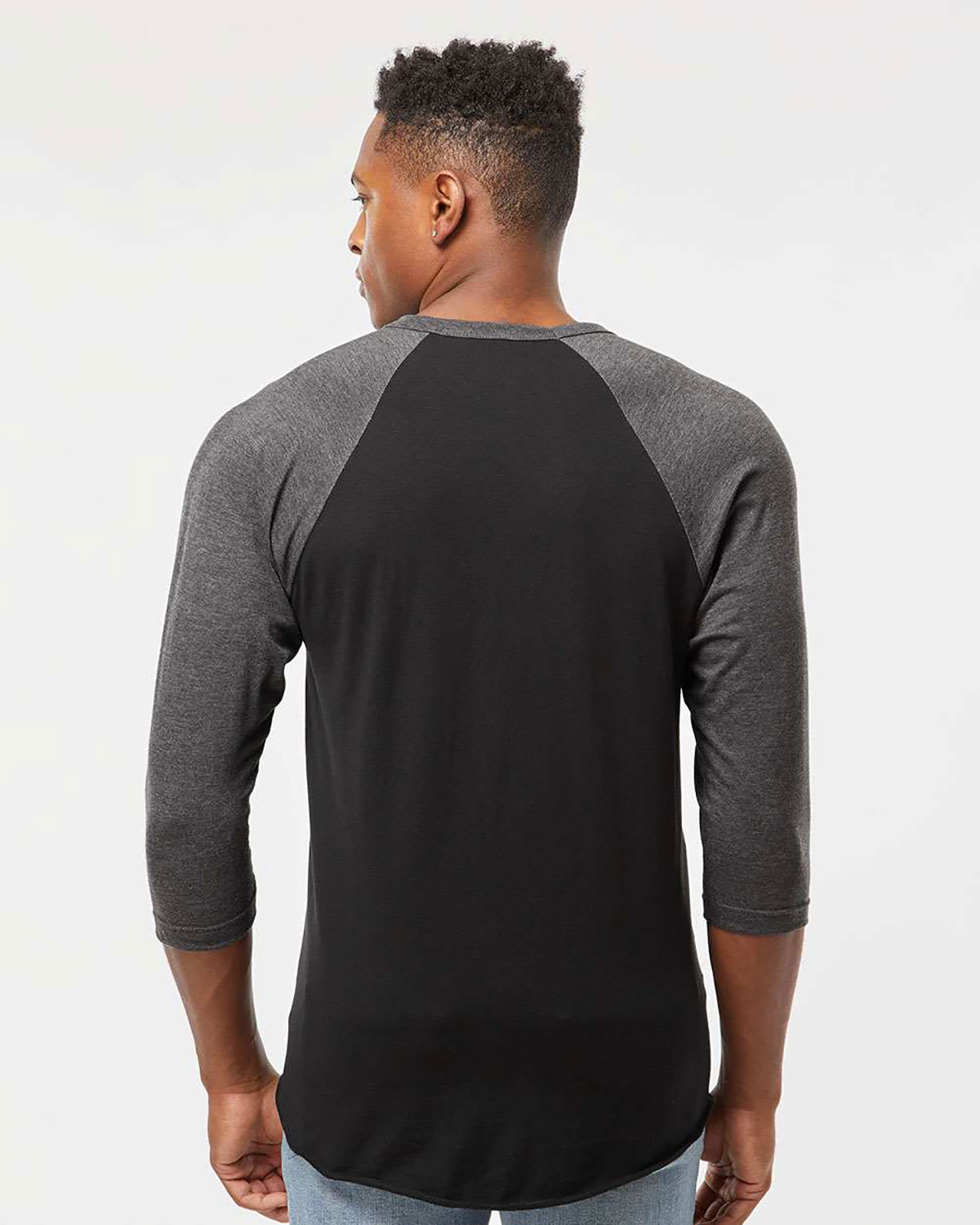 Tultex 245 Unisex Fine Jersey Raglan T-Shirt view 2