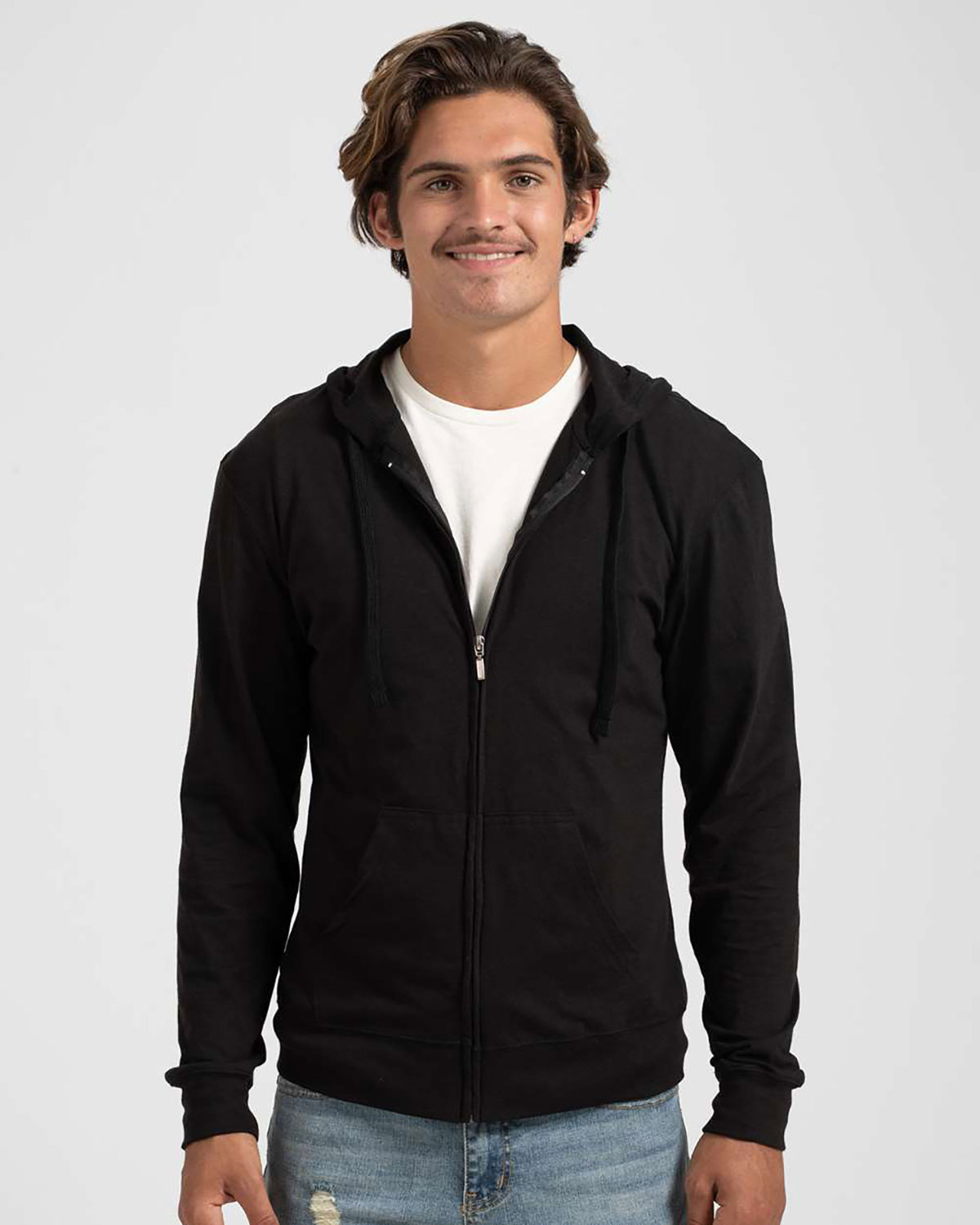 Tultex 260 Unisex Beach Full-Zip Hooded Long Sleeve T-Shirt