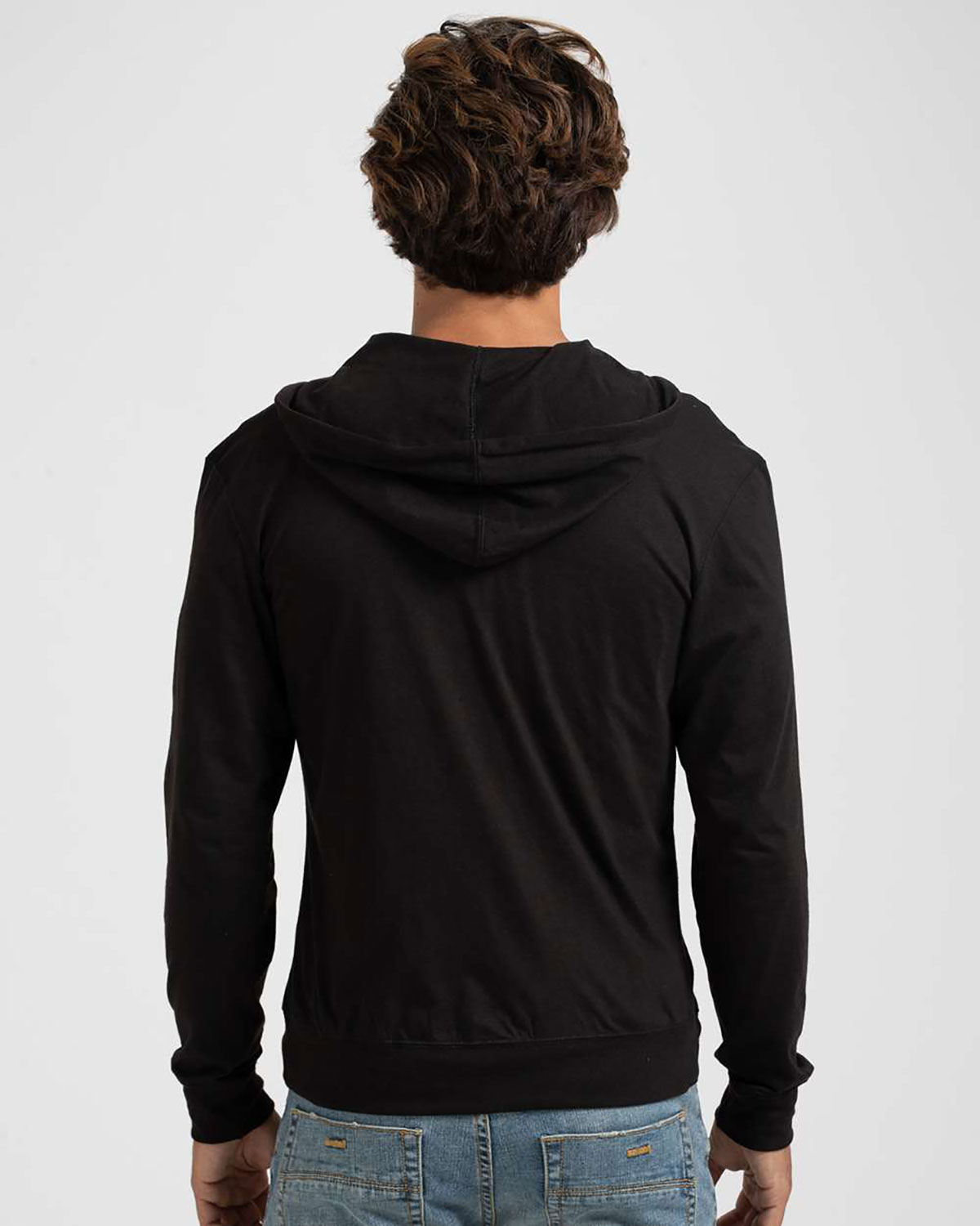 Tultex 260 Unisex Beach Full-Zip Hooded Long Sleeve T-Shirt view 2