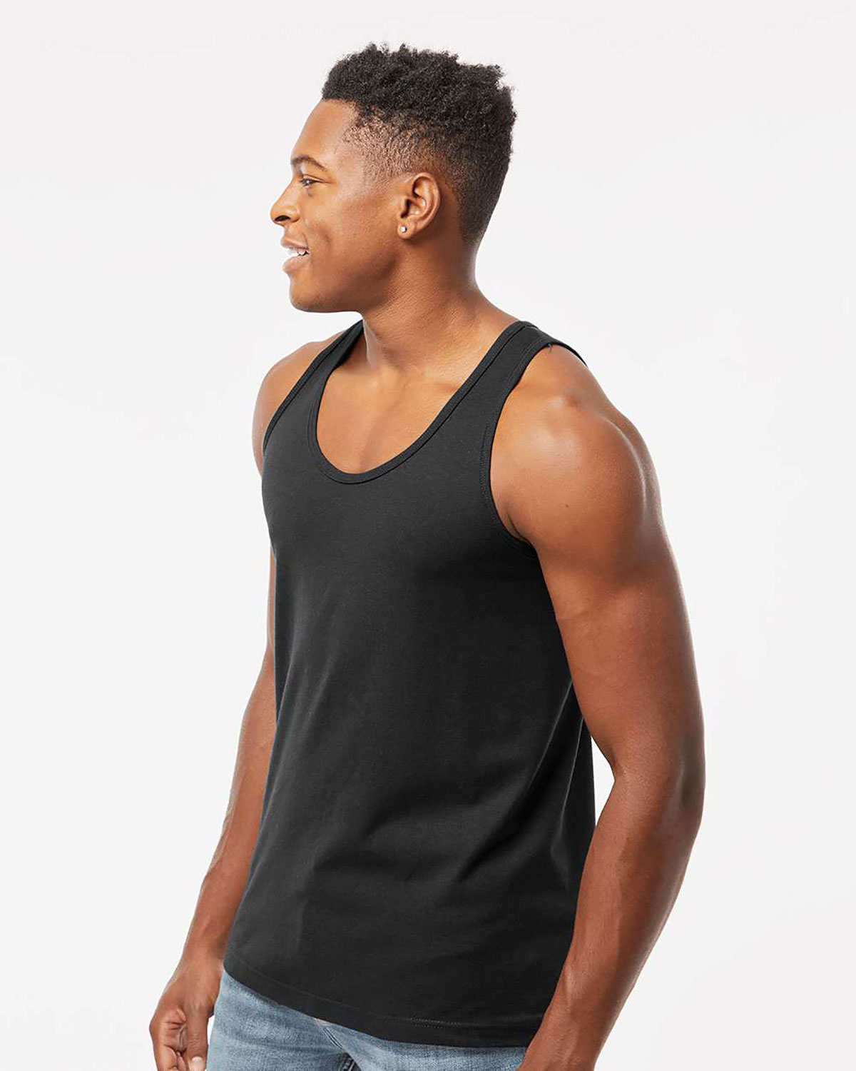 Tultex S105 Unisex Fine Jersey Tank Top view 3