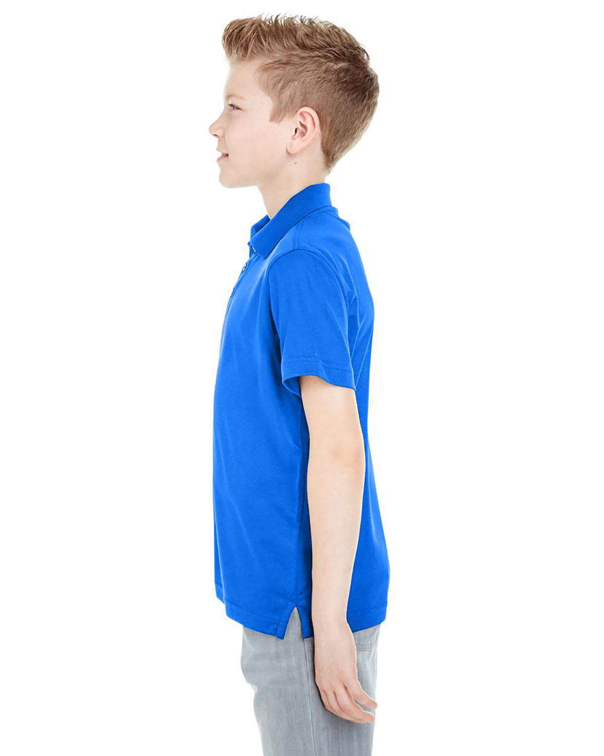 UltraClub 8210Y Youth Cool & Dry Mesh Piqu�Polo view 3