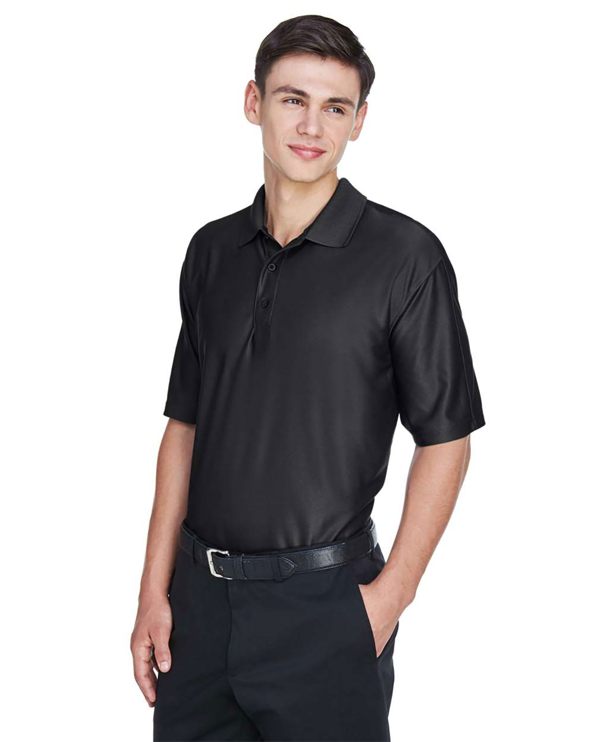 UltraClub 8415 Men's Cool & Dry Elite Performance Polo view 3