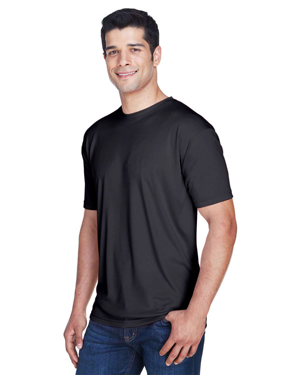UltraClub 8420 Men's Cool & Dry Sport Performance Interlock T-Shirt view 3