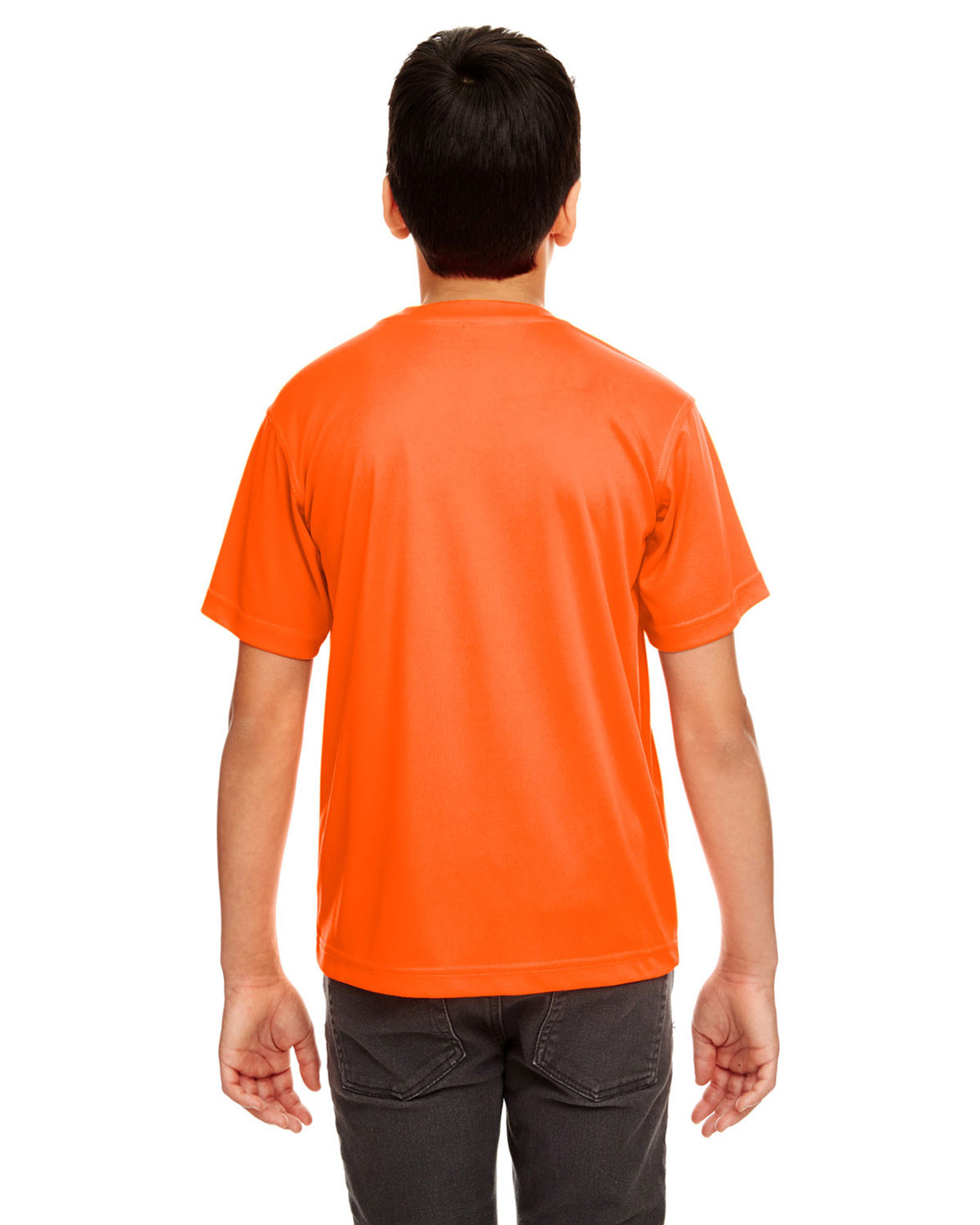 UltraClub 8420Y Youth Cool & Dry Sport Performance Interlock T-shirt view 2