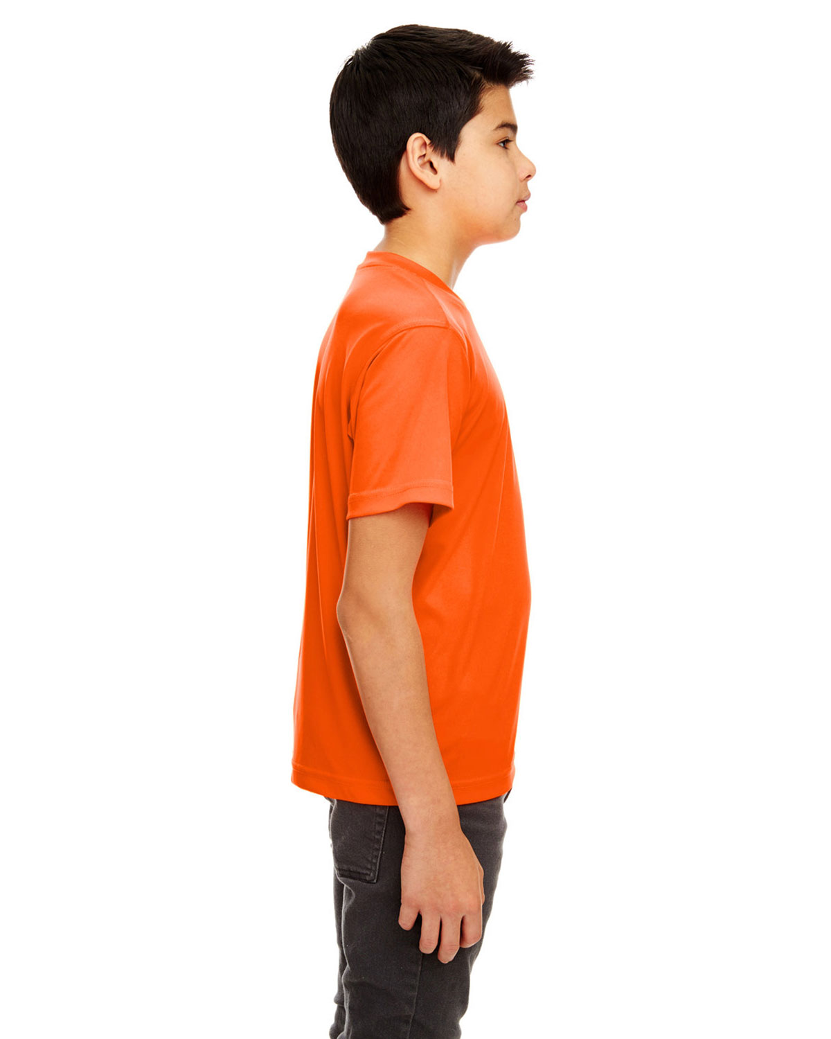 UltraClub 8420Y Youth Cool & Dry Sport Performance Interlock T-shirt view 3