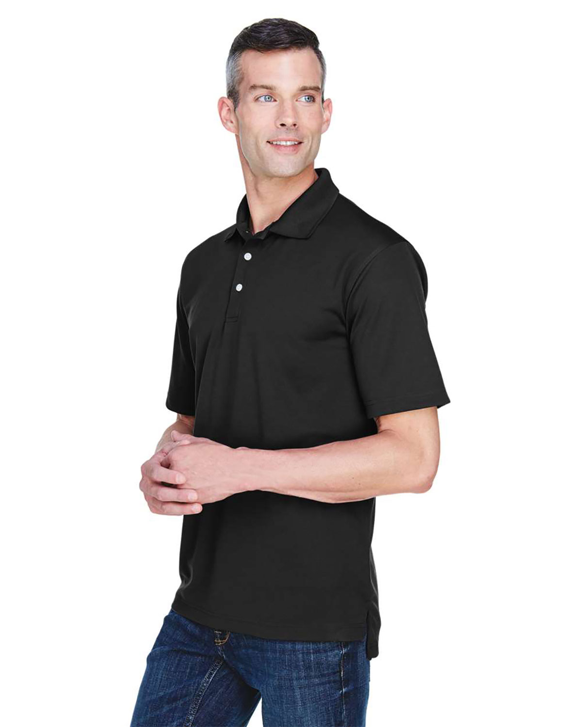 UltraClub 8445 Men's Cool & Dry Stain-Release Performance Polo view 3