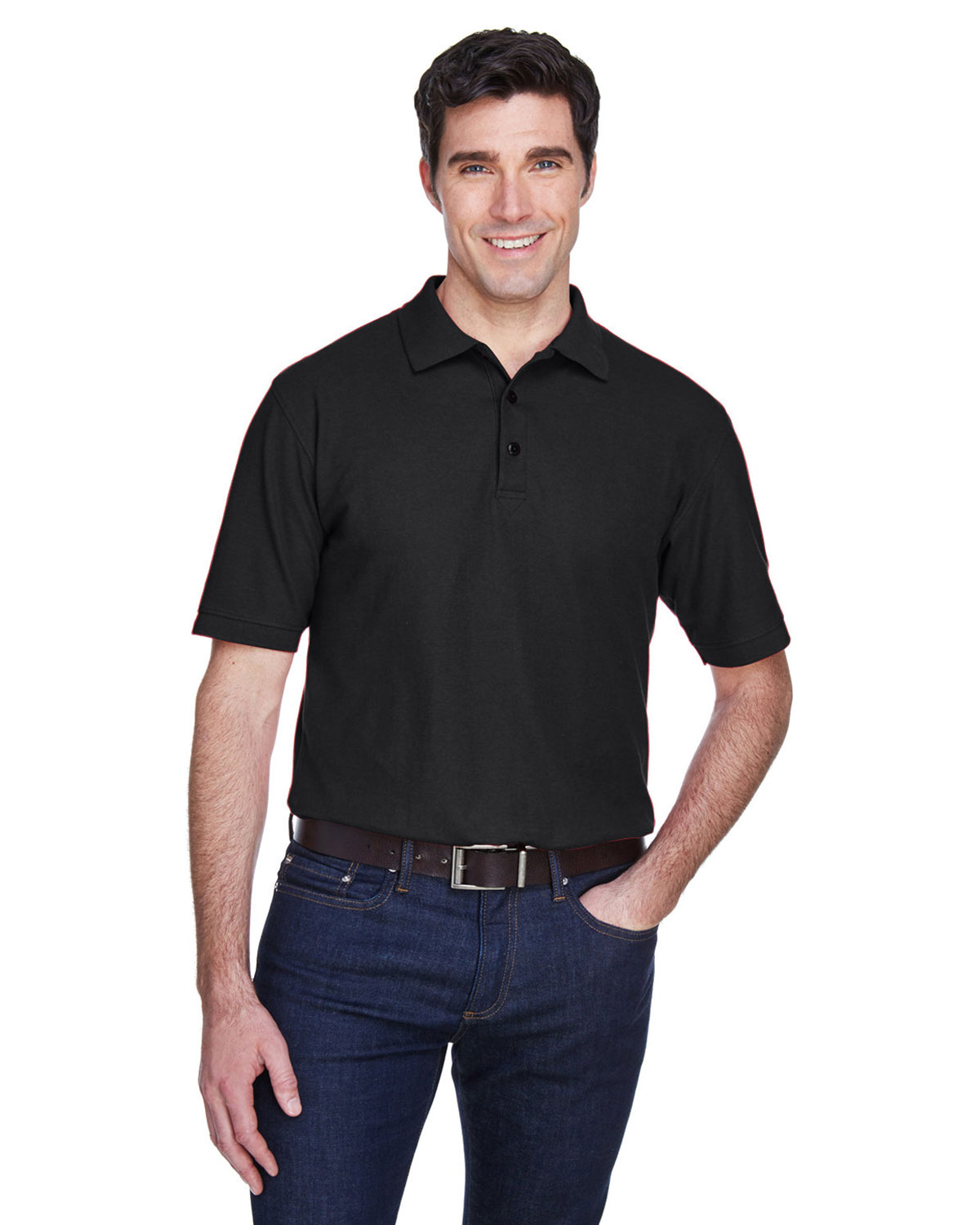 UltraClub 8540 Men's Whisper Piqu� Polo