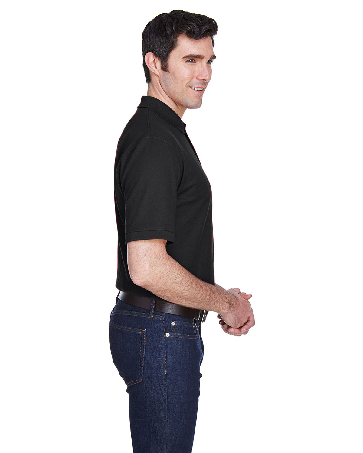 UltraClub 8540 Men's Whisper Piqu� Polo view 3