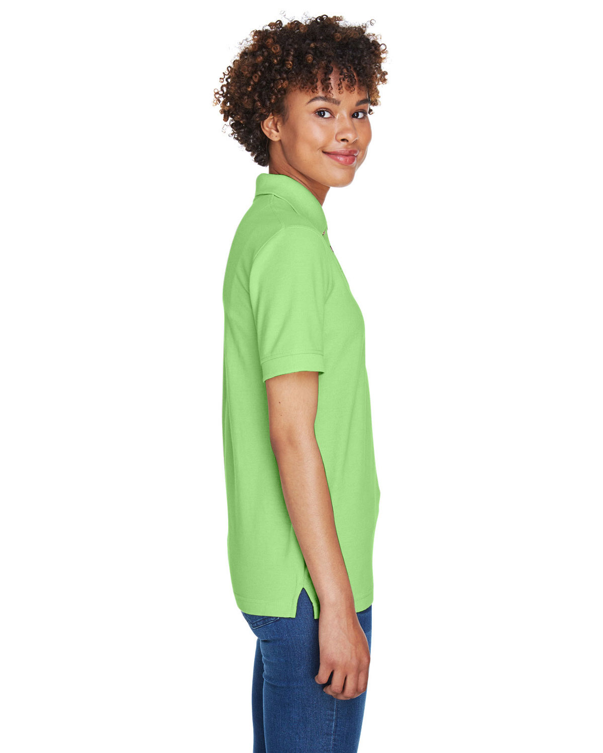 UltraClub 8541 Women's Whisper Pique Polo view 3