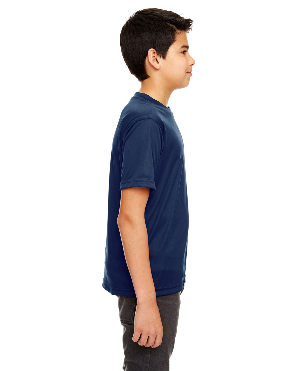 UltraClub 8620Y Youth Cool & Dry Basic Performance T-Shirt view 3