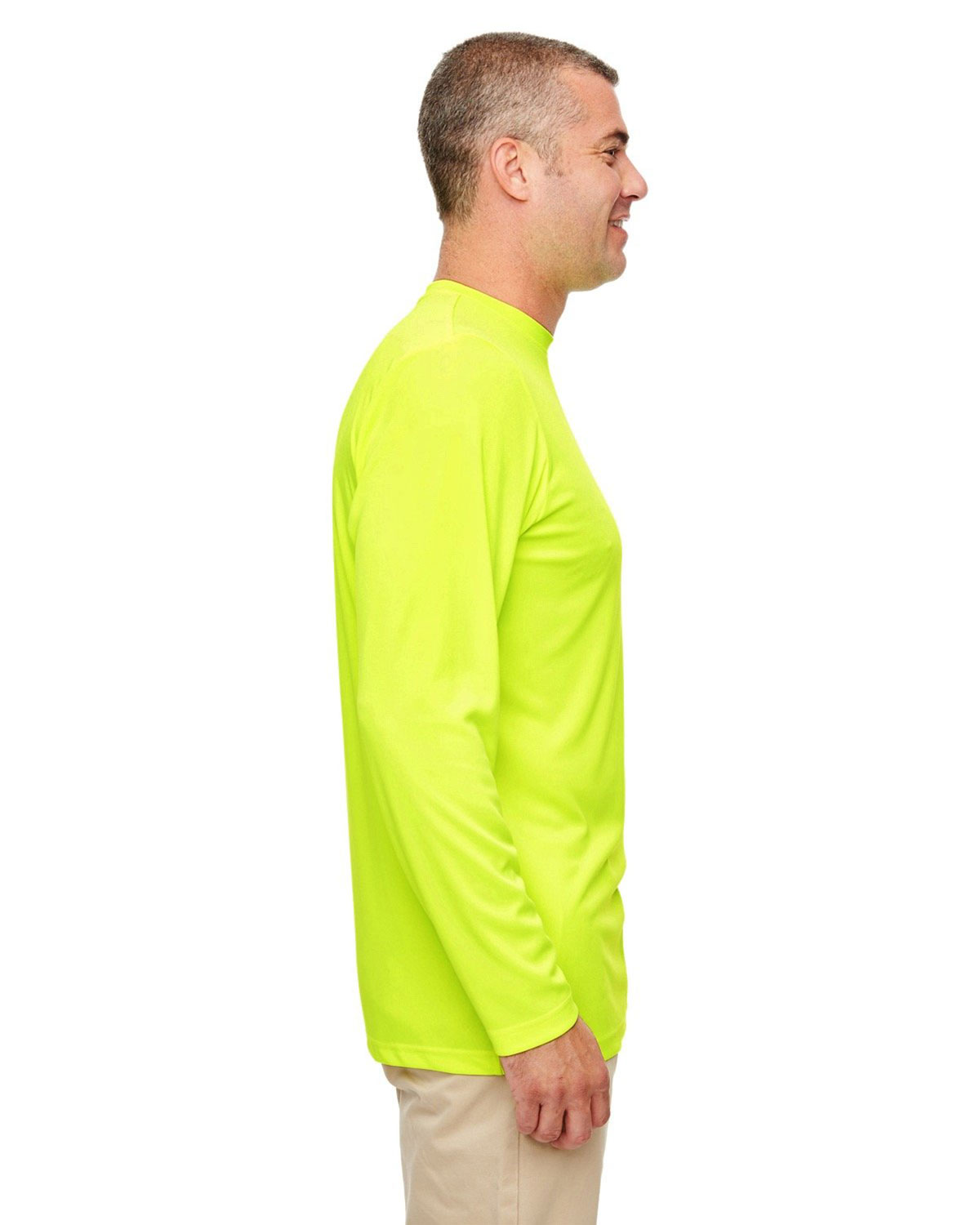 UltraClub 8622 Men's Cool & Dry Sport Performance Long Sleeve T-Shirt view 3