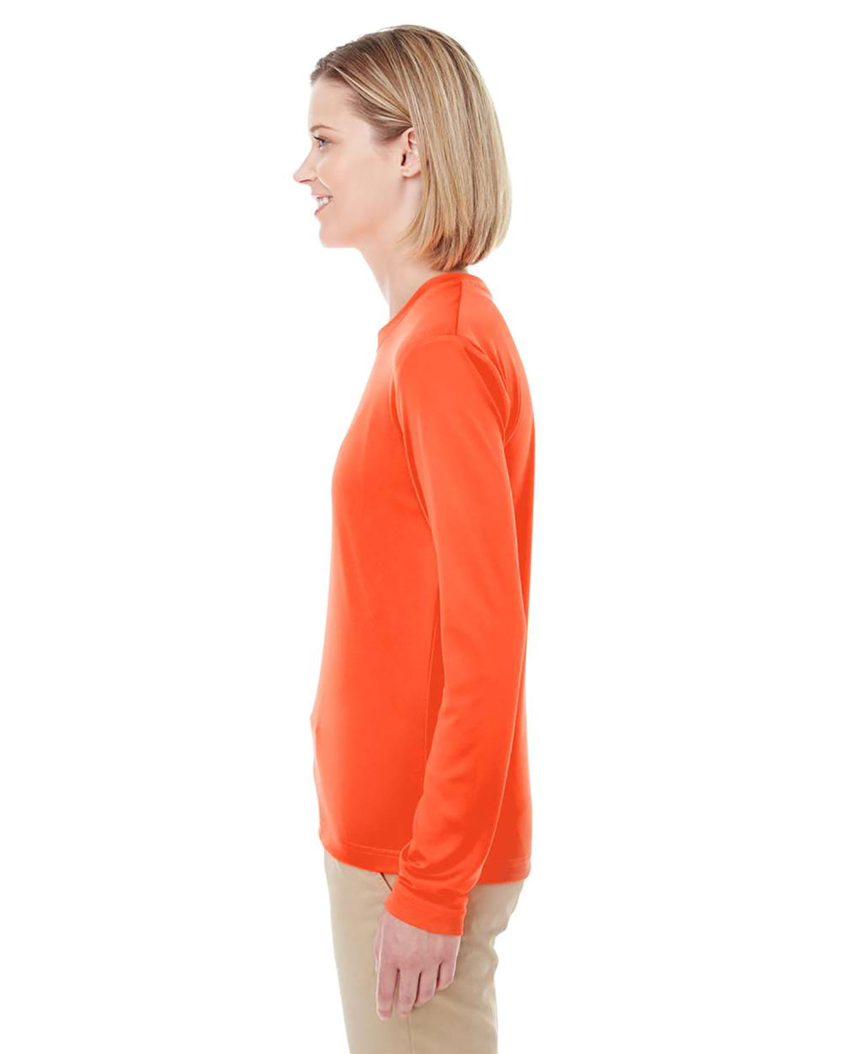 UltraClub 8622W Women's Cool & Dry Performance Long Sleeve Top view 3