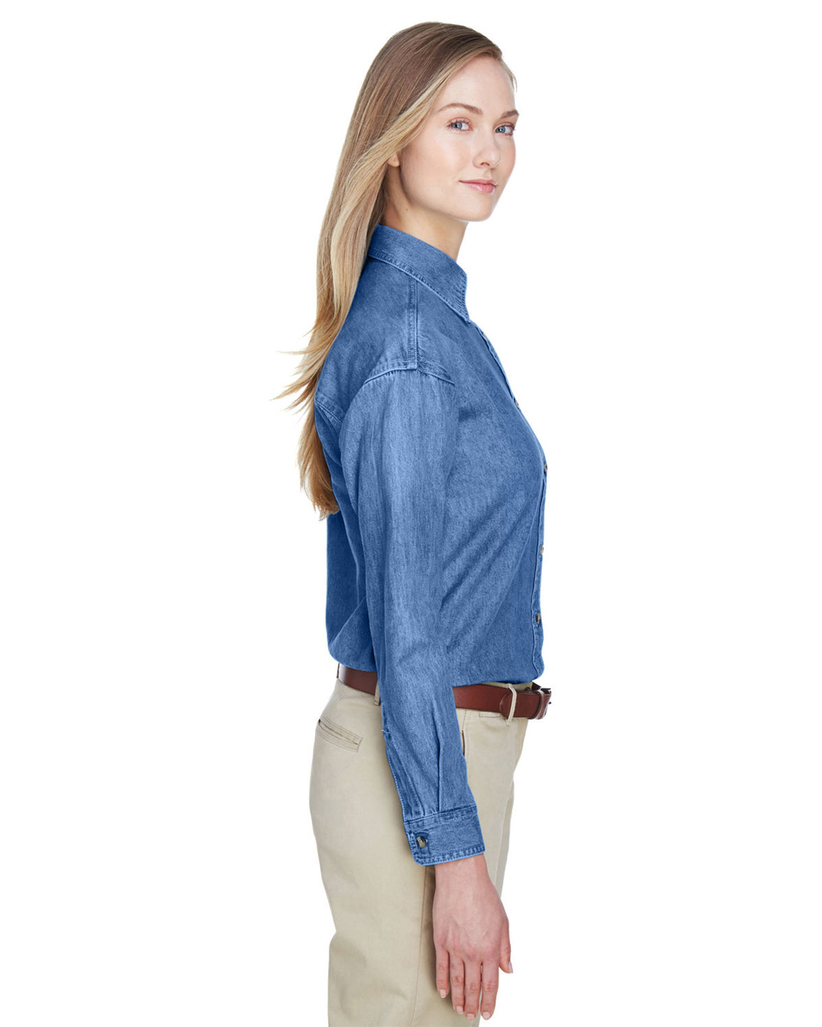 UltraClub 8966 Women's Cypress Denim view 3