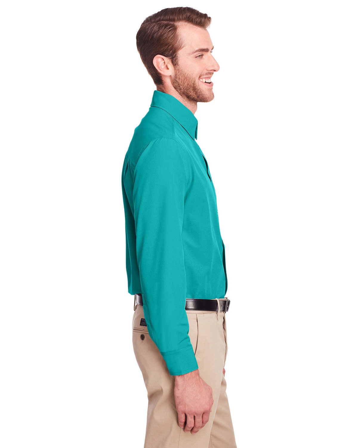 UltraClub UC500 Men's Bradley Performance Woven Shirt view 3