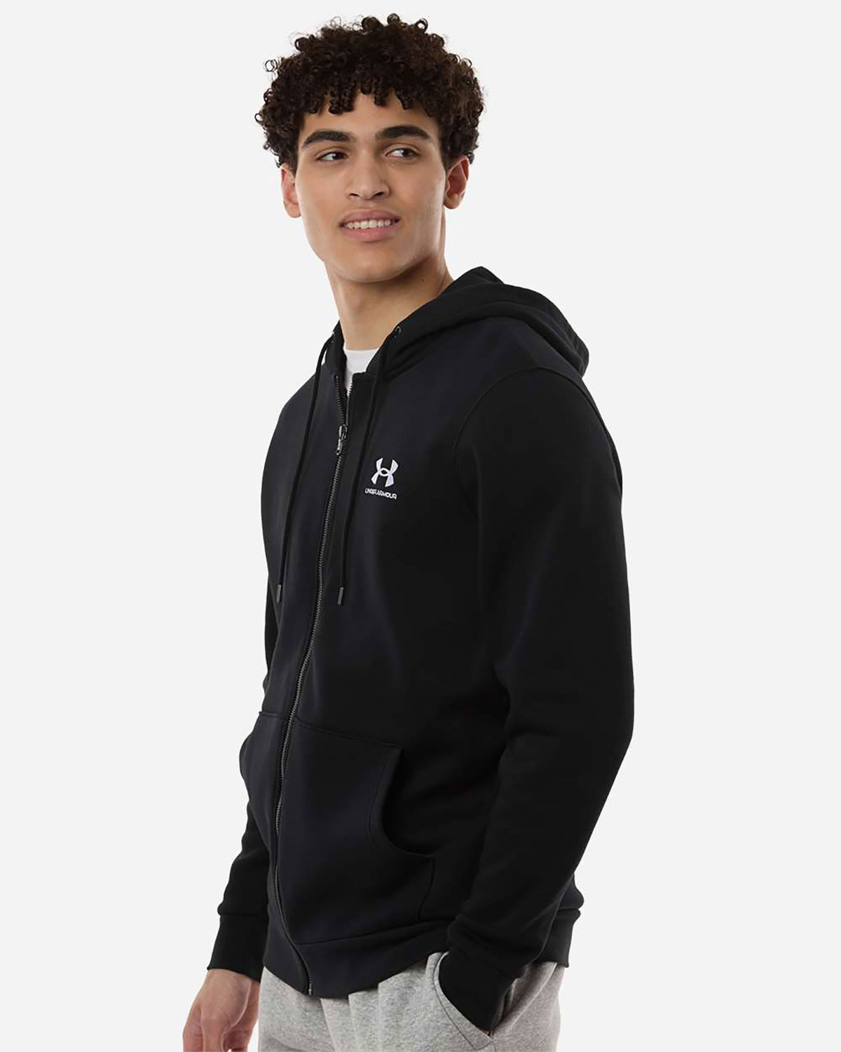 Under Armour 1373881 Men's Icon Fleece Hooded Full-Zip view 3