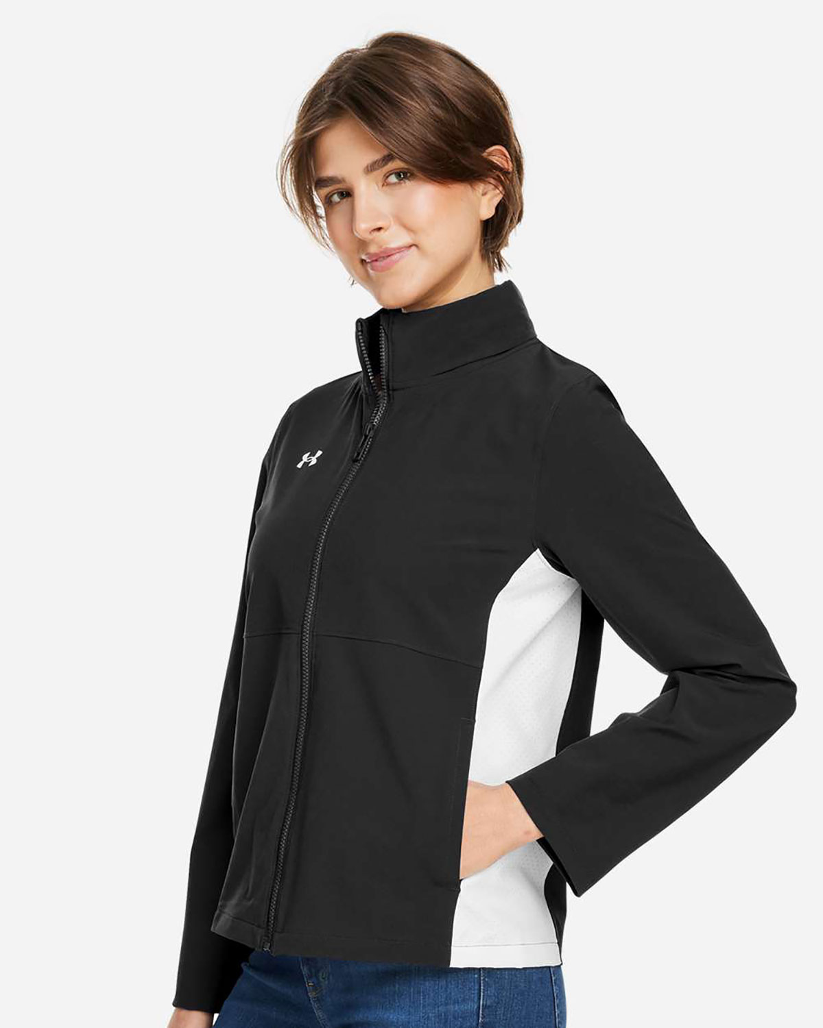 Under Armour 1389661 Women's Rival Stretch Jacket view 3