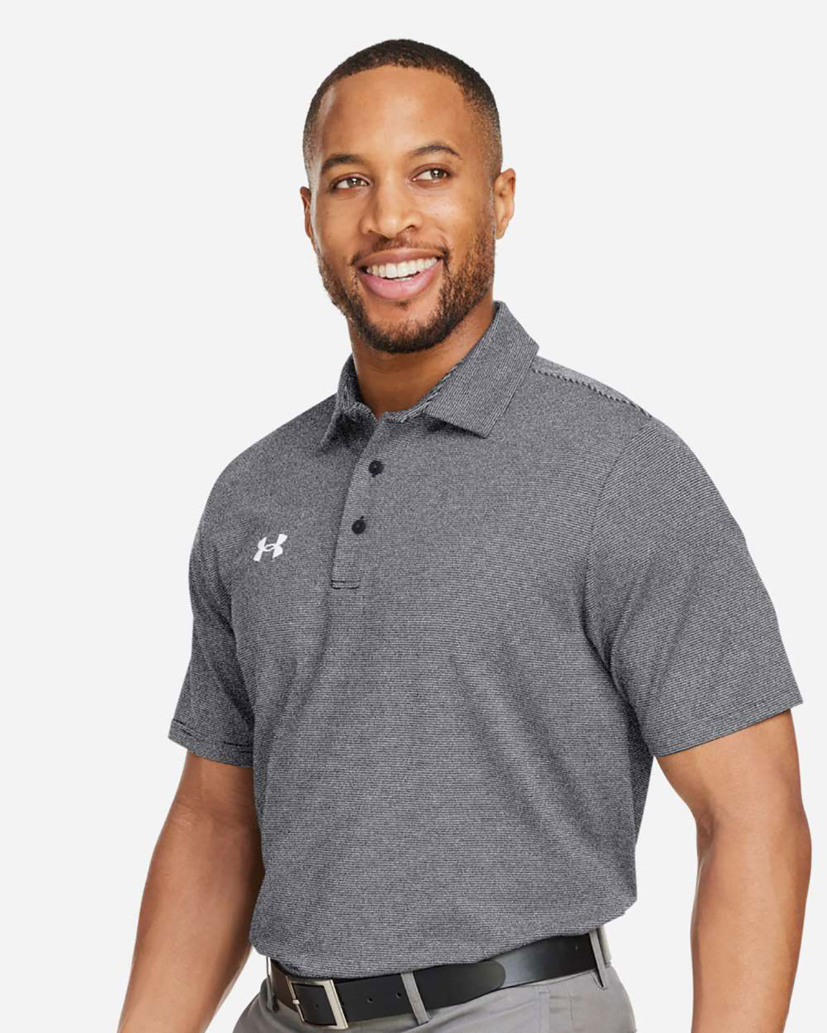 Under Armour 1389853 Men's Destin Drive "UA Playoff Team Stripe" Performance Polo view 3