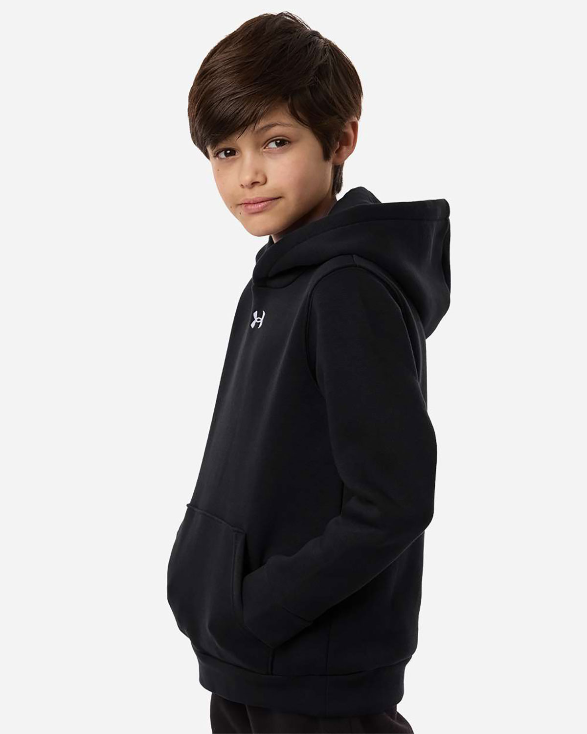 Under Armour 6014162 Youth Team Icon Fleece Hooded Sweatshirt view 3