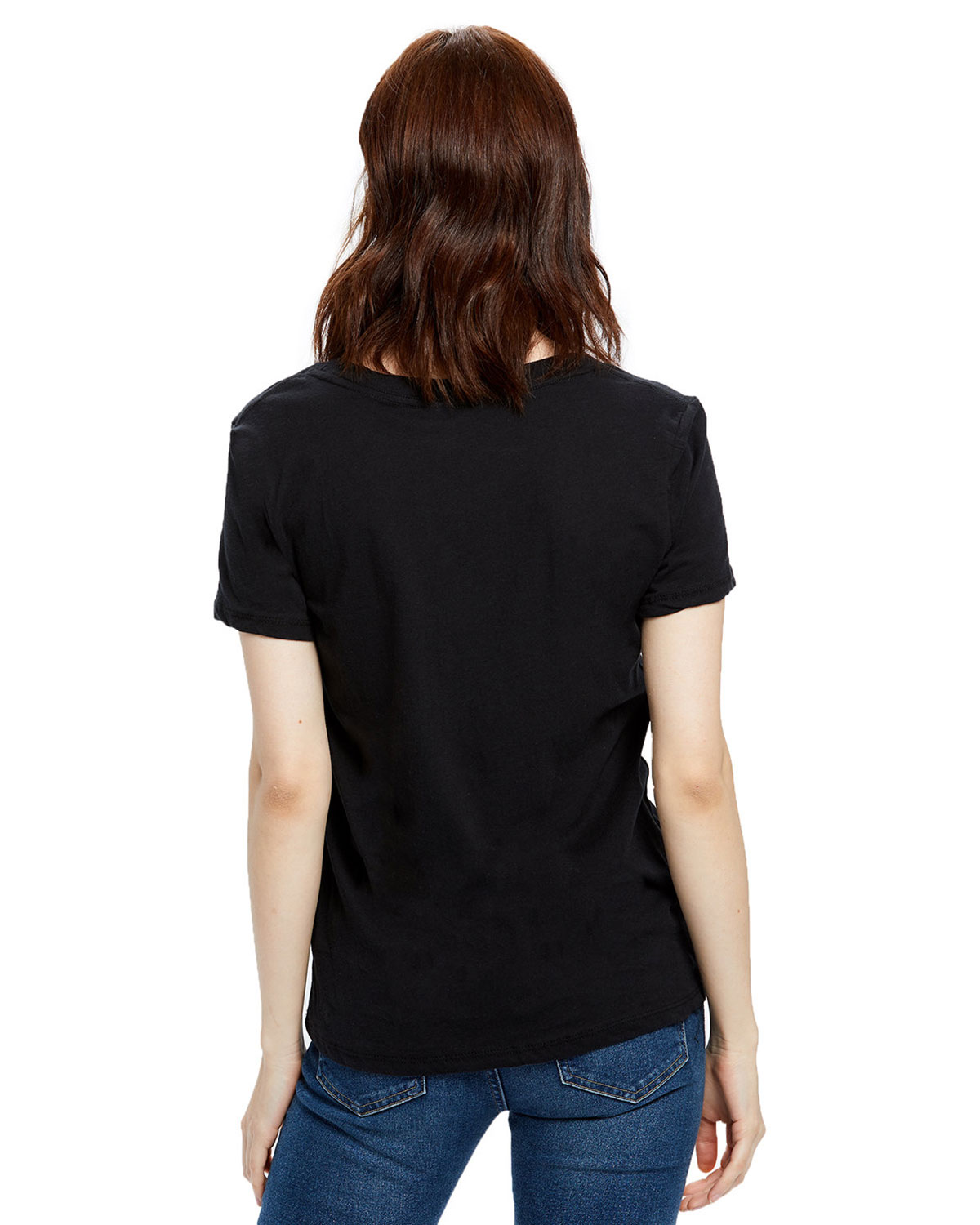 US Blanks US115 Women's Loose Fit Boyfriend Tee view 2