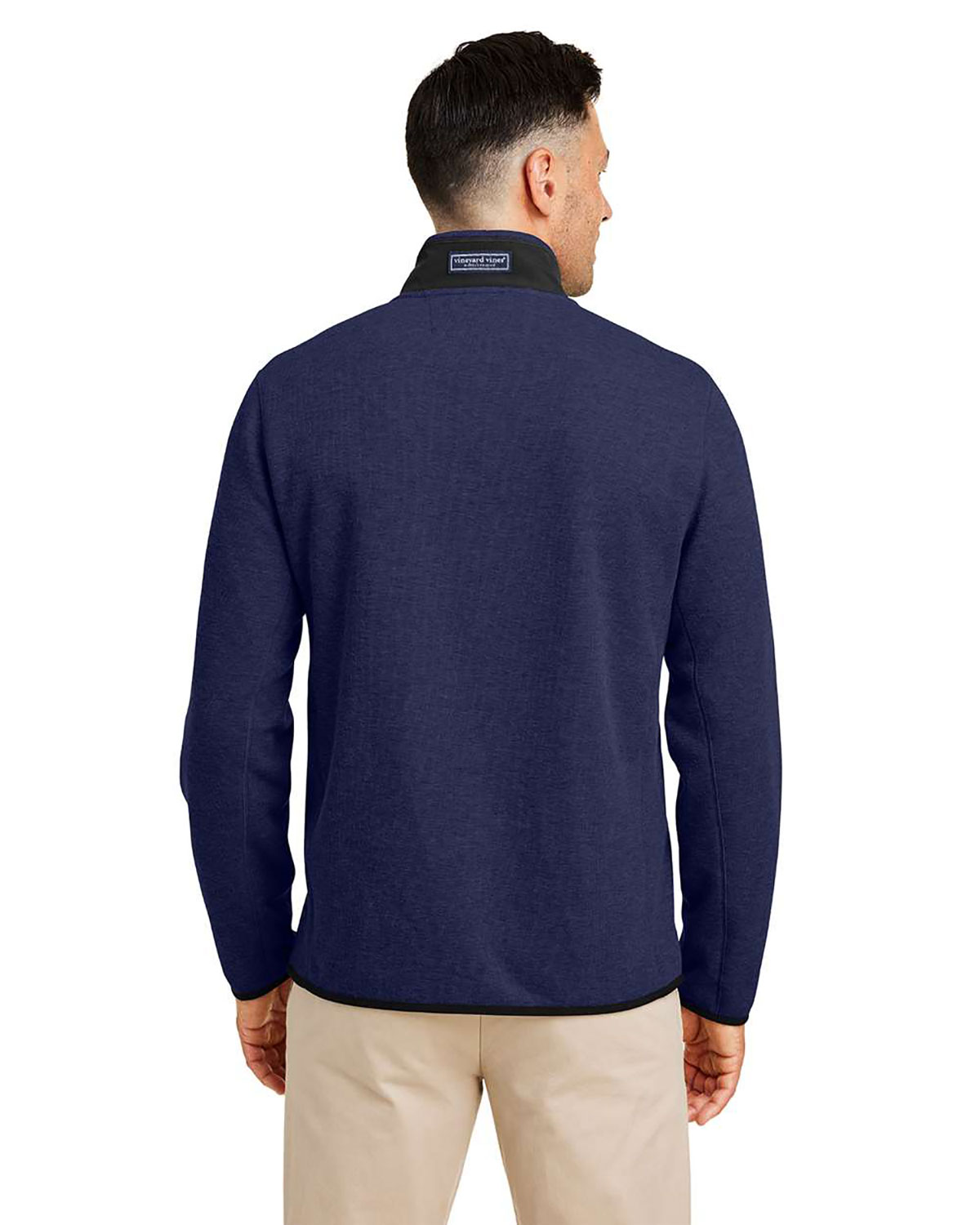 vineyard vines K004694 Men's Mountain Sweaterfleece Quarter-Zip Pullover view 2