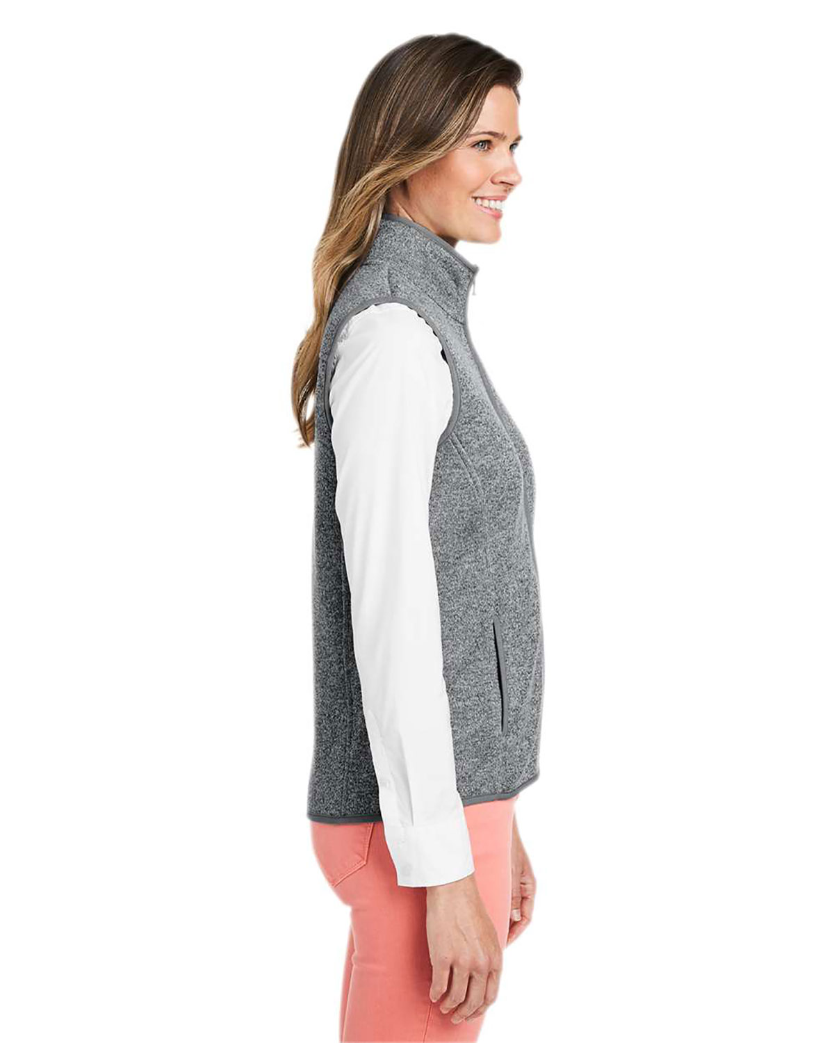 vineyard vines O001411 Women's Mountain Sweater Fleece Vest view 3